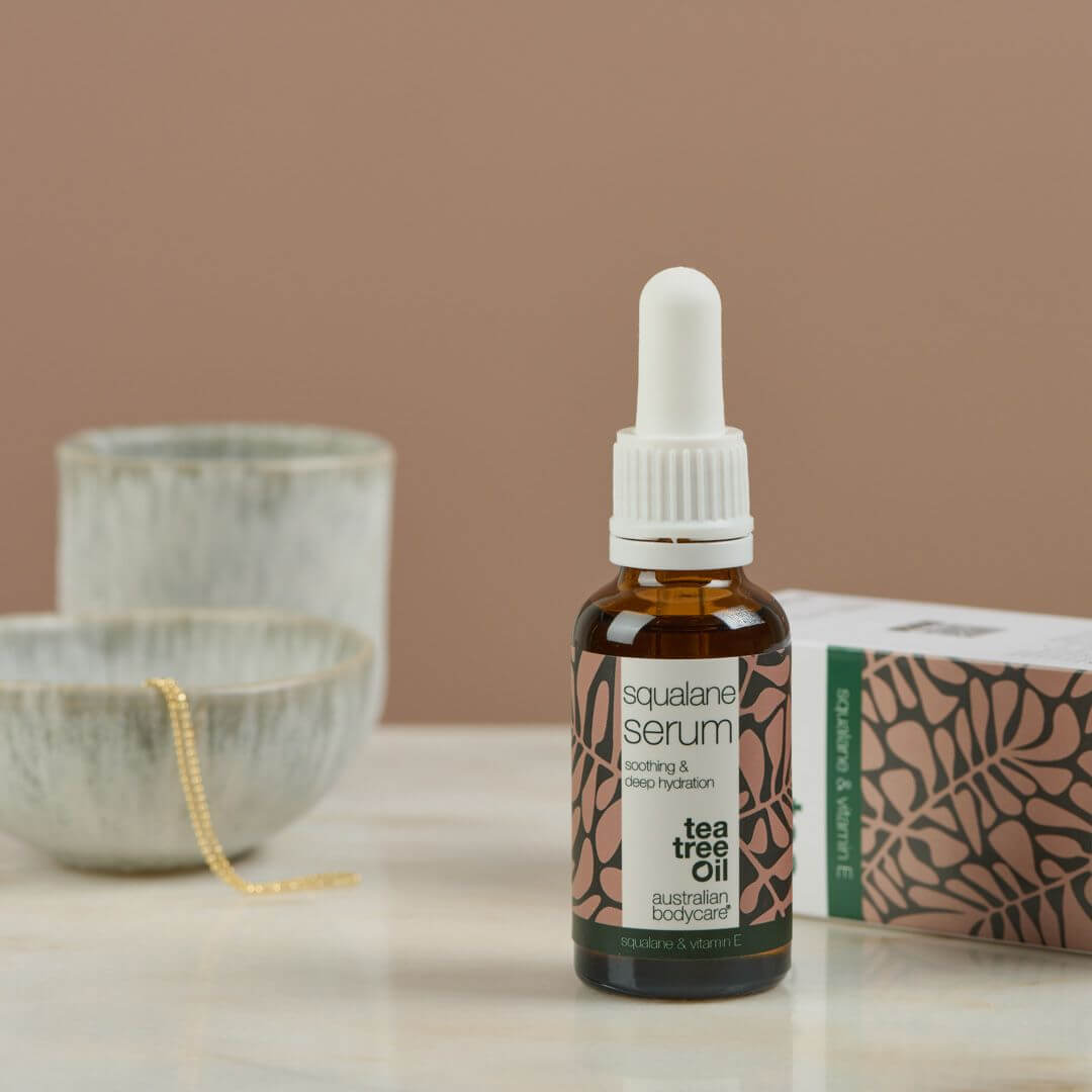 Sæt til kløende og meget tør hud i ansigtet - 3 fugtgivende produkter: ansigtsrens, Squalane Serum og creme