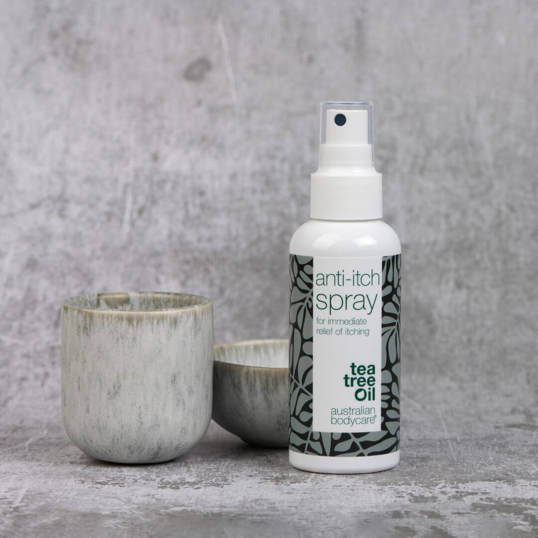 2 stk. Spray til pleje af kløende hud på kroppen - Beroligende og lindrende spray til irriteret hud