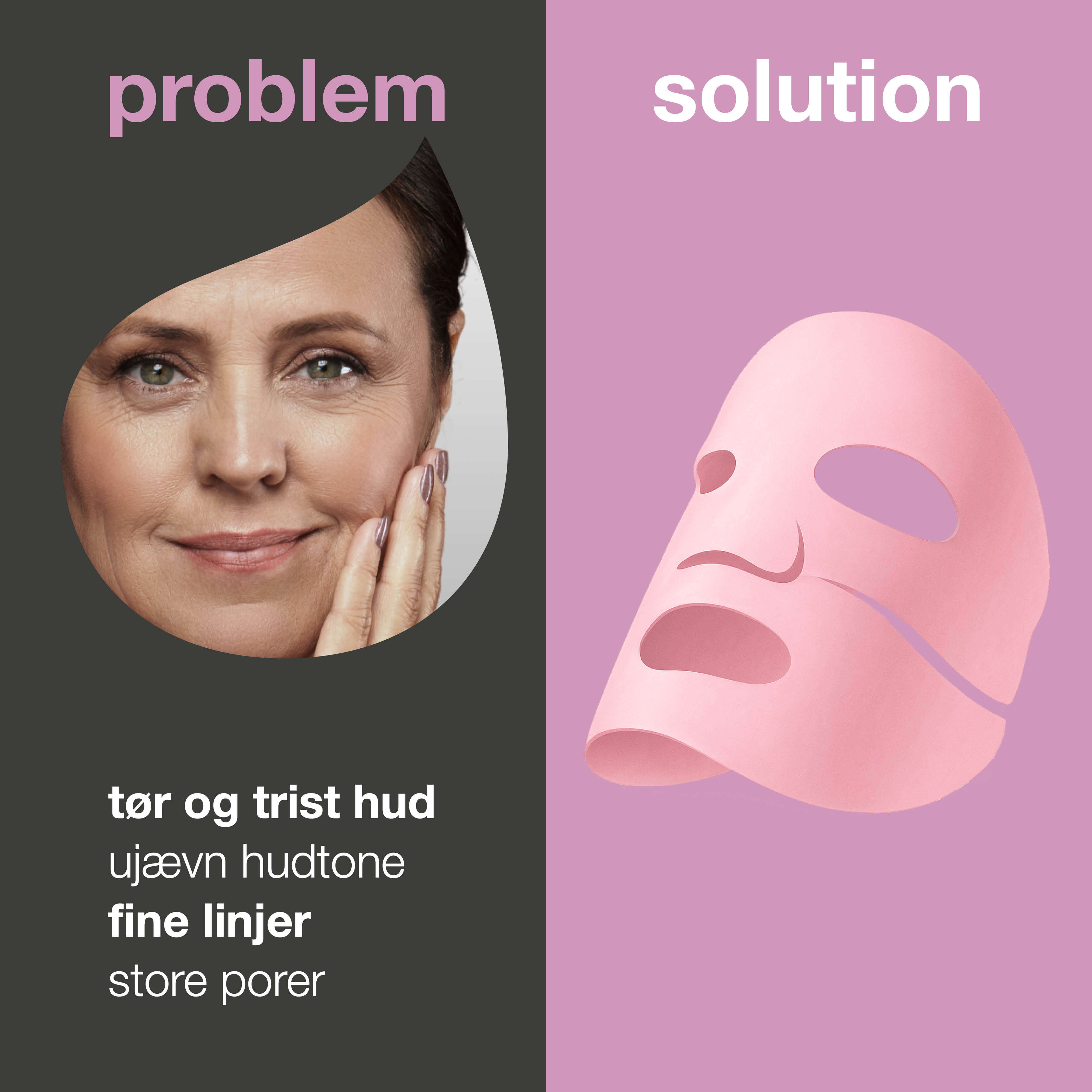 Vitamin B12 Kollagenmaske mod tør og træt hud — Vitamin B12 Kollagenmaske til tør og træt hud. Med B12, niacinamid, peptider, kollagen og hyaluronsyre for fugt, glød og fasthed.