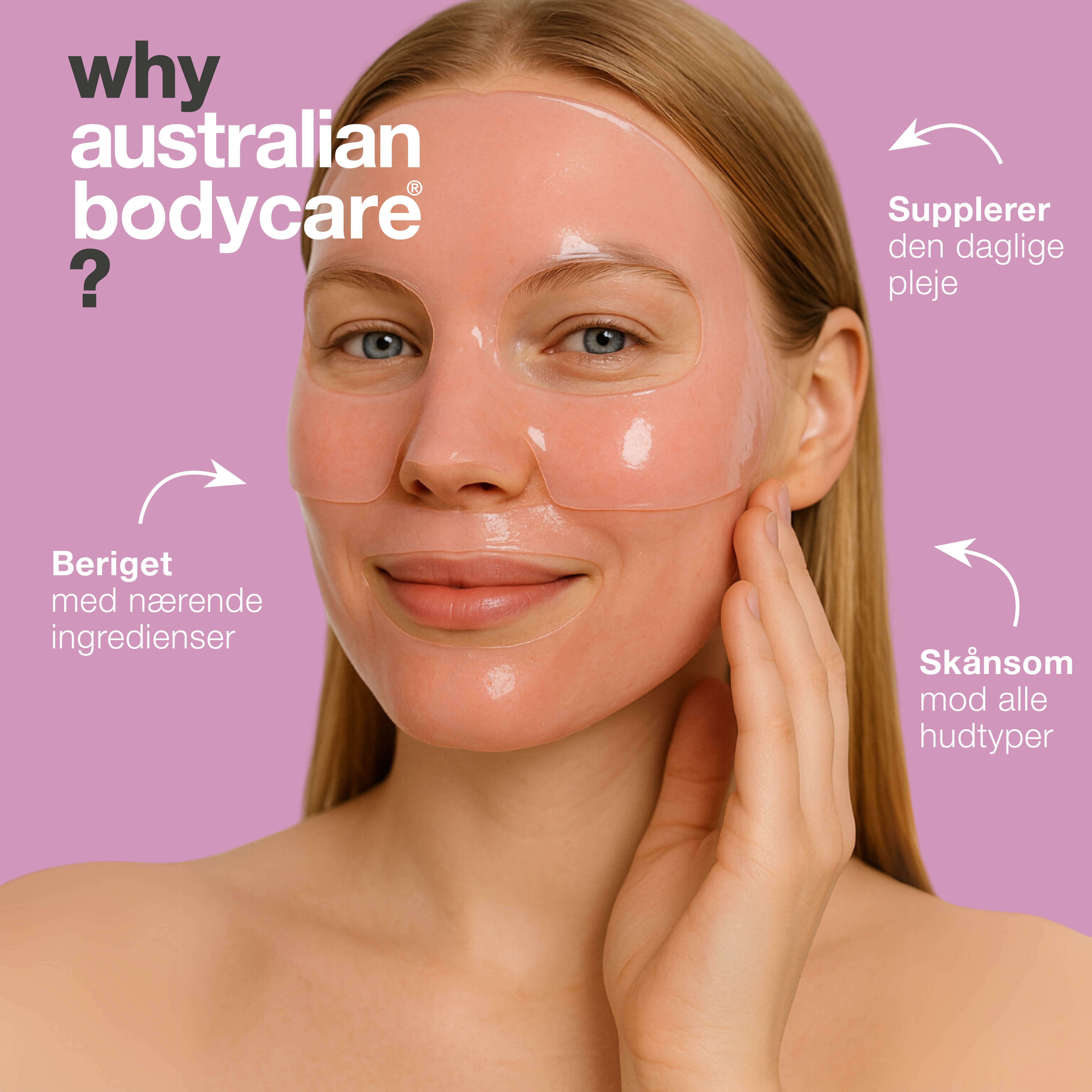 Vitamin B12 Kollagenmaske mod tør og træt hud — Vitamin B12 Kollagenmaske til tør og træt hud. Med B12, niacinamid, peptider, kollagen og hyaluronsyre for fugt, glød og fasthed.