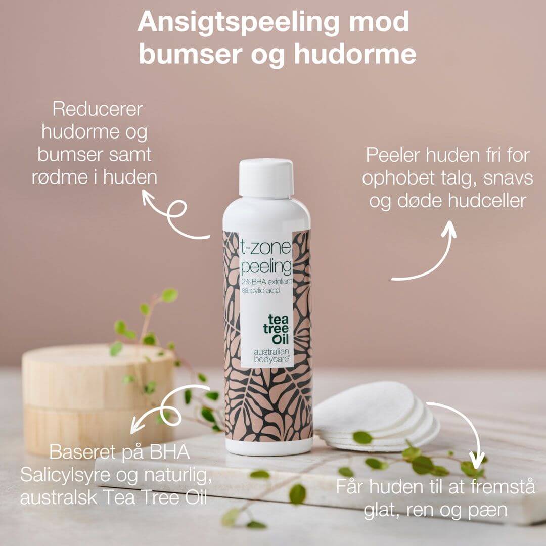 T–zone peeling med 2% BHA Salicylsyre - fjerner uren hud og døde hudceller i ansigtet