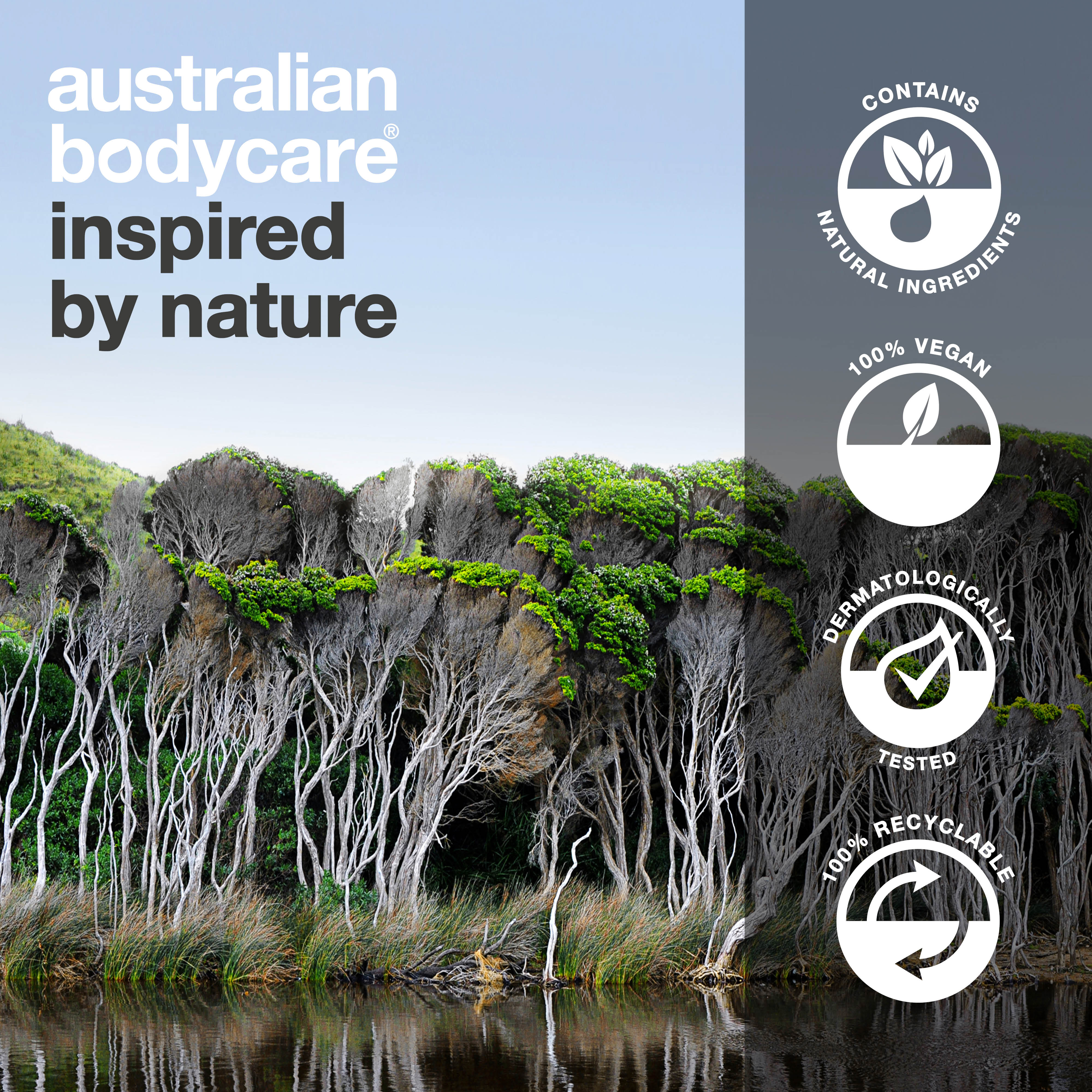 3 for 2 Tea Tree shampoo 500 ml - pakketilbud — Pakketilbud med 3 shampoos (500 ml): Tea Tree Oil, Lemon Myrtle & Mint