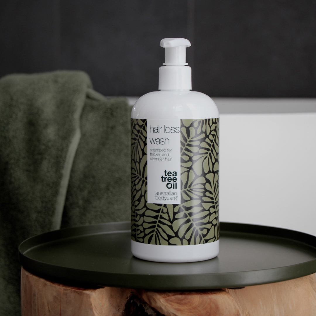 Shampoo med Biotin og Capilia Longa til fint hår - Tea Tree Shampoo til pleje ved hårtab og udtynding