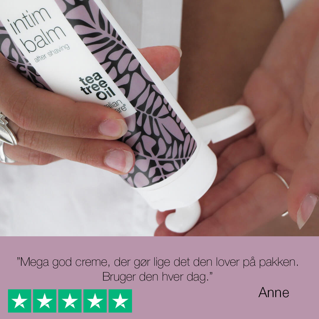 Intim Balm aftershave mod barberknopper - Aftershave mod røde knopper og indgroede hår efter intimbarbering