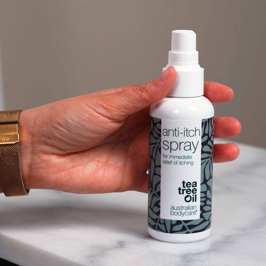 2 stk. Spray til pleje af kløende hud på kroppen - Beroligende og lindrende spray til irriteret hud