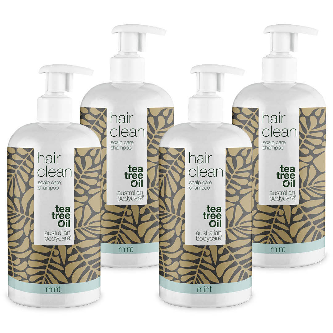 4 for 3 Tea Tree shampoo 500 ml Mint — pakketilbud - Pakketilbud med 4 shampoos (500 ml): Tea Tree Oil Mint