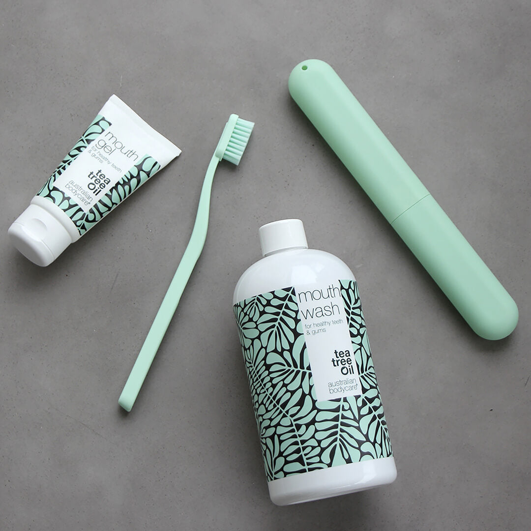 Pakke til pleje af hævet tandkød - 5 produkter til at lindre og forebygge hævet og ømt tandkød