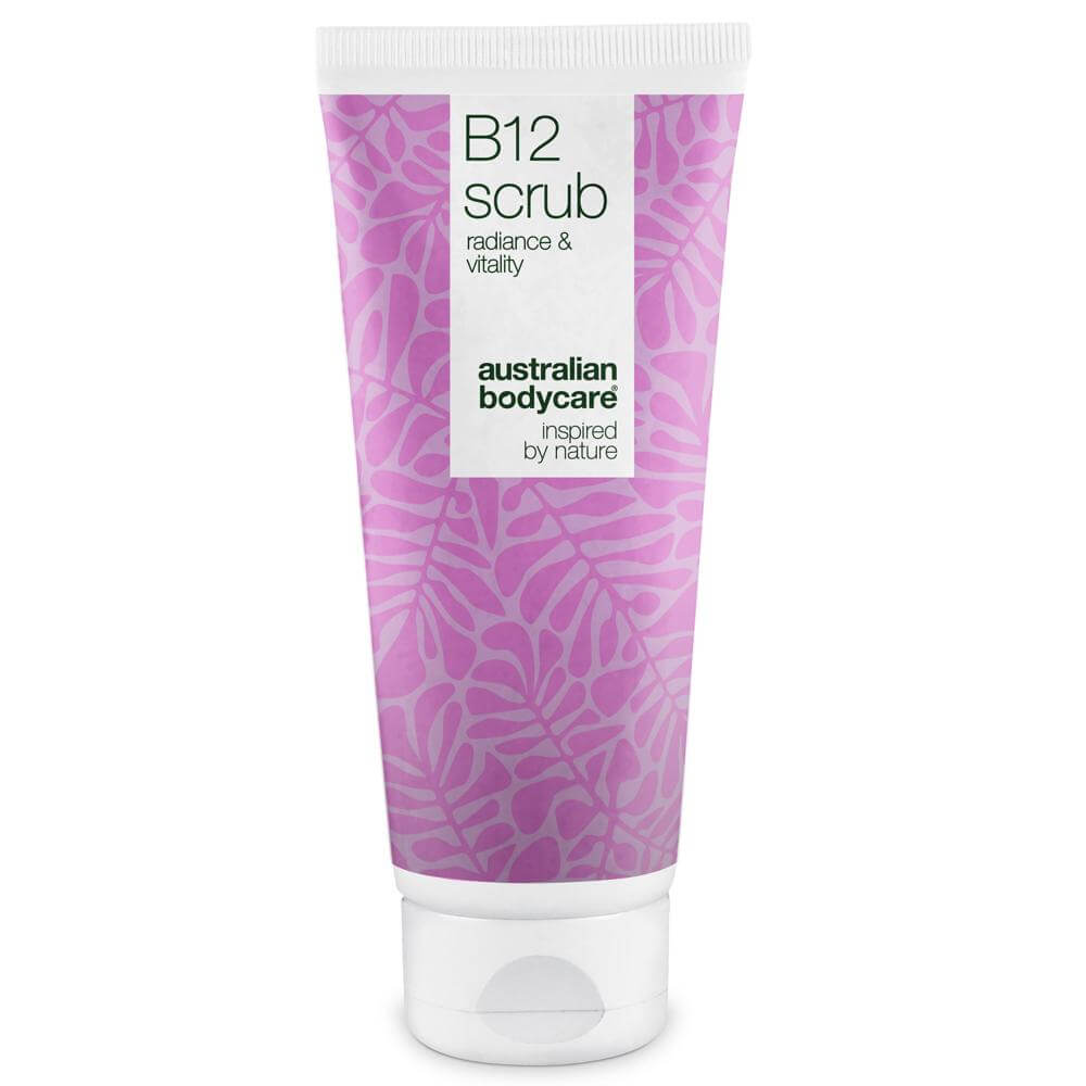 B12 Body Scrub – Eksfoliér og fugt for en blød, strålende hud — Få en fornyet hud med B12 Body Scrub. Eksfolierer og fugter, så huden efterlades blød, glat og strålende.