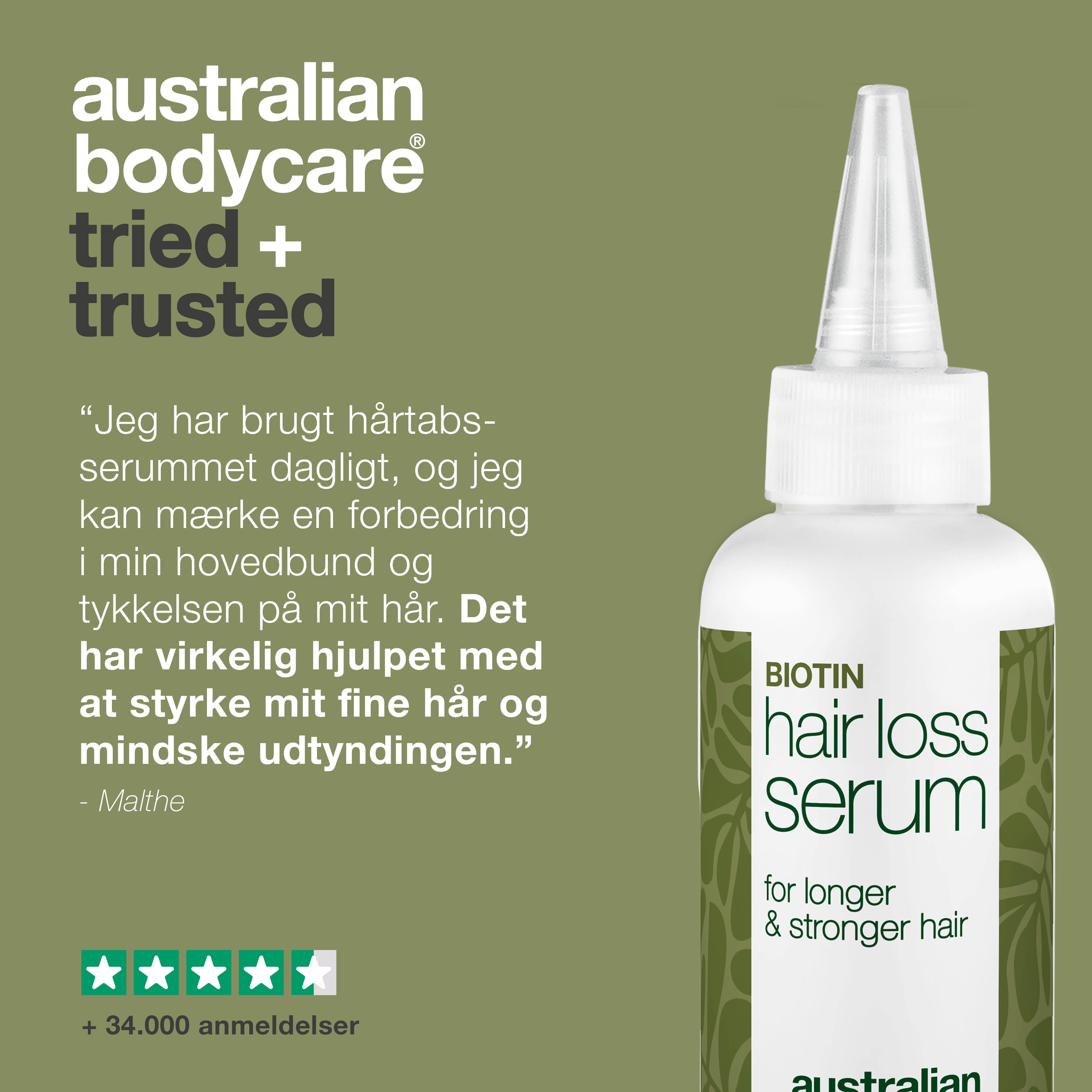 Hårtabsserum med Biotin og Capilia Longa — Serum til pleje ved hårtab, fint hår og udtynding