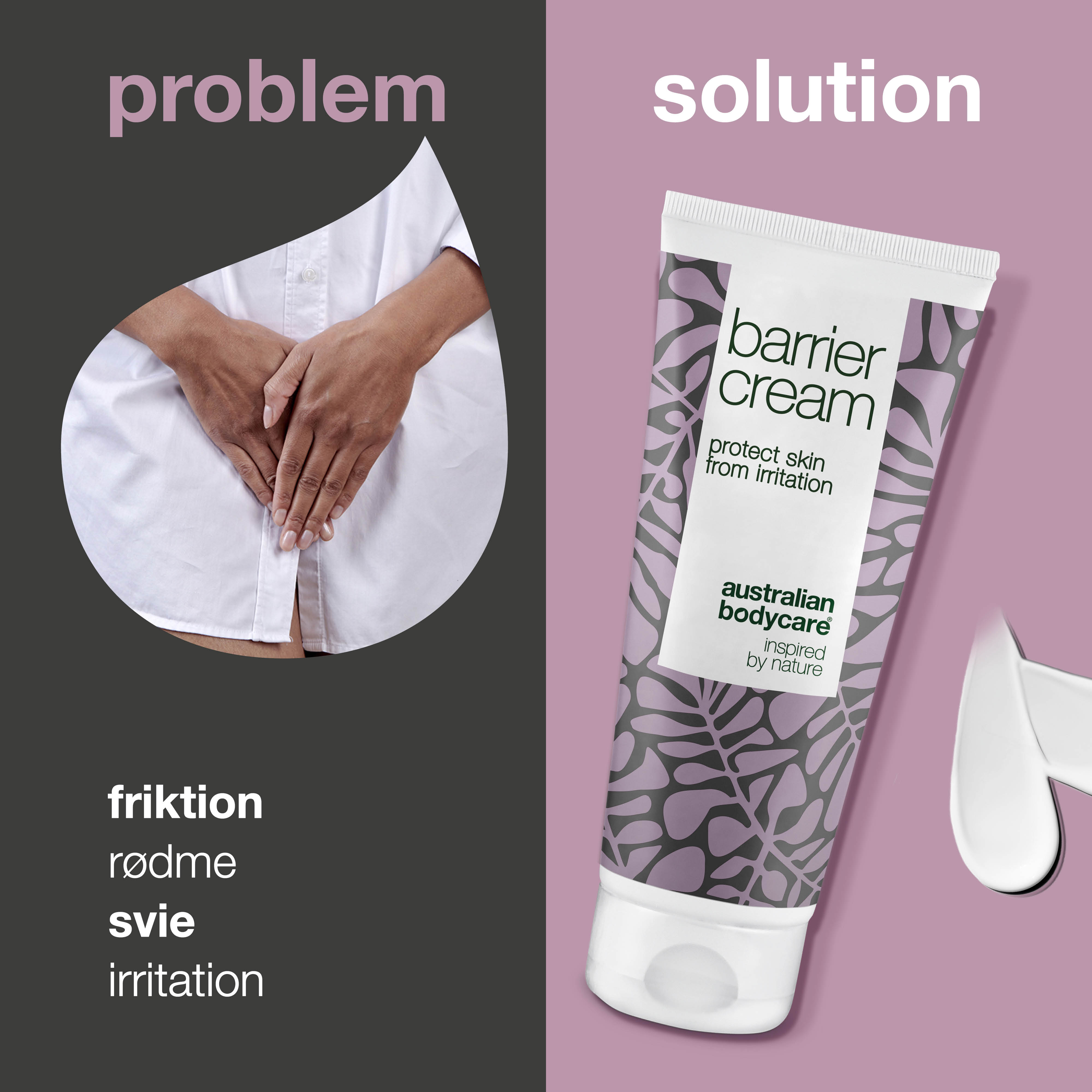 Barrierecreme mod rødme og svie — Beskytter intimområdet mod irritation, fugt og friktion
