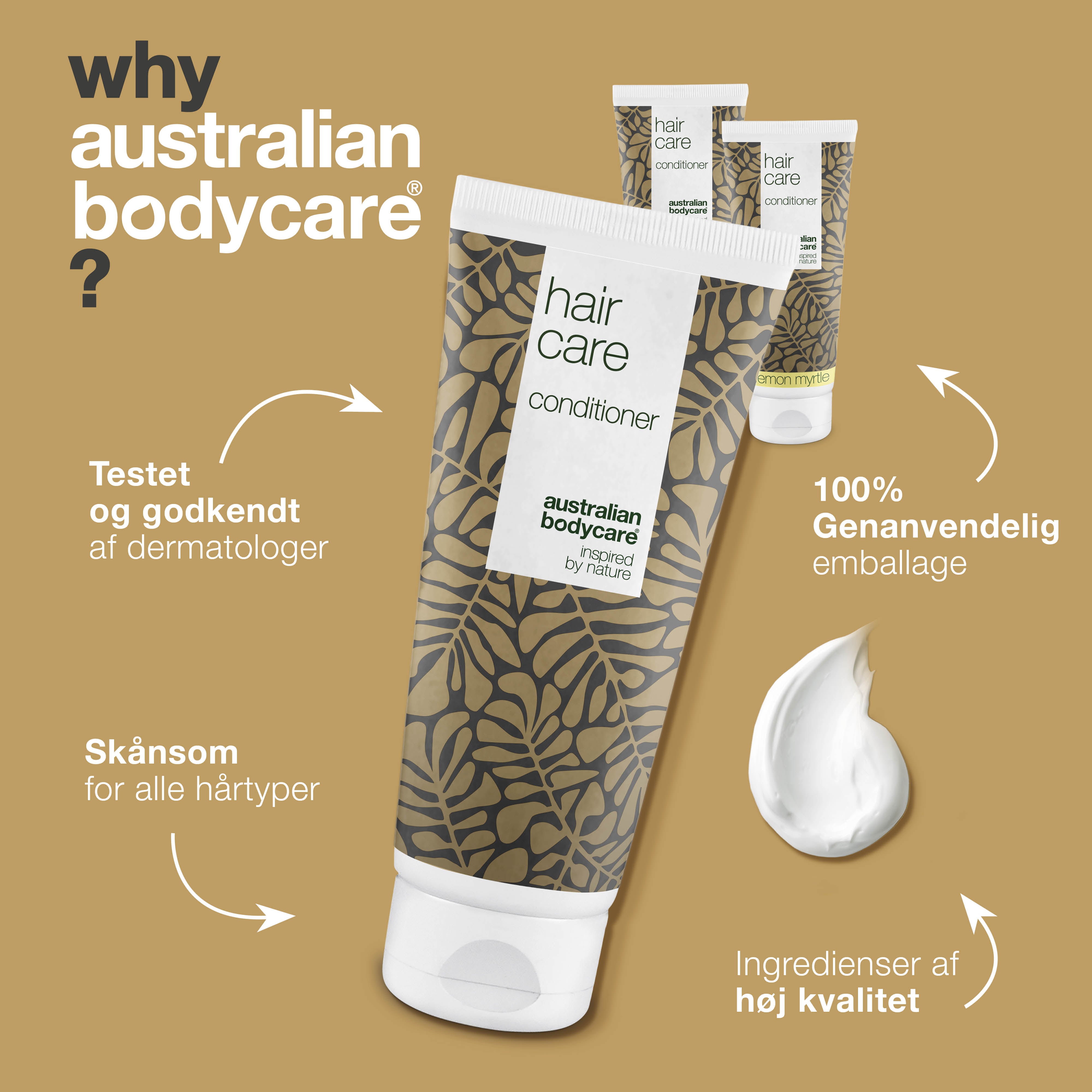 3 for 2 balsam 200 ml - pakketilbud — Pakketilbud med conditioners (200 ml): Tea Tree Oil & Lemon Myrtle
