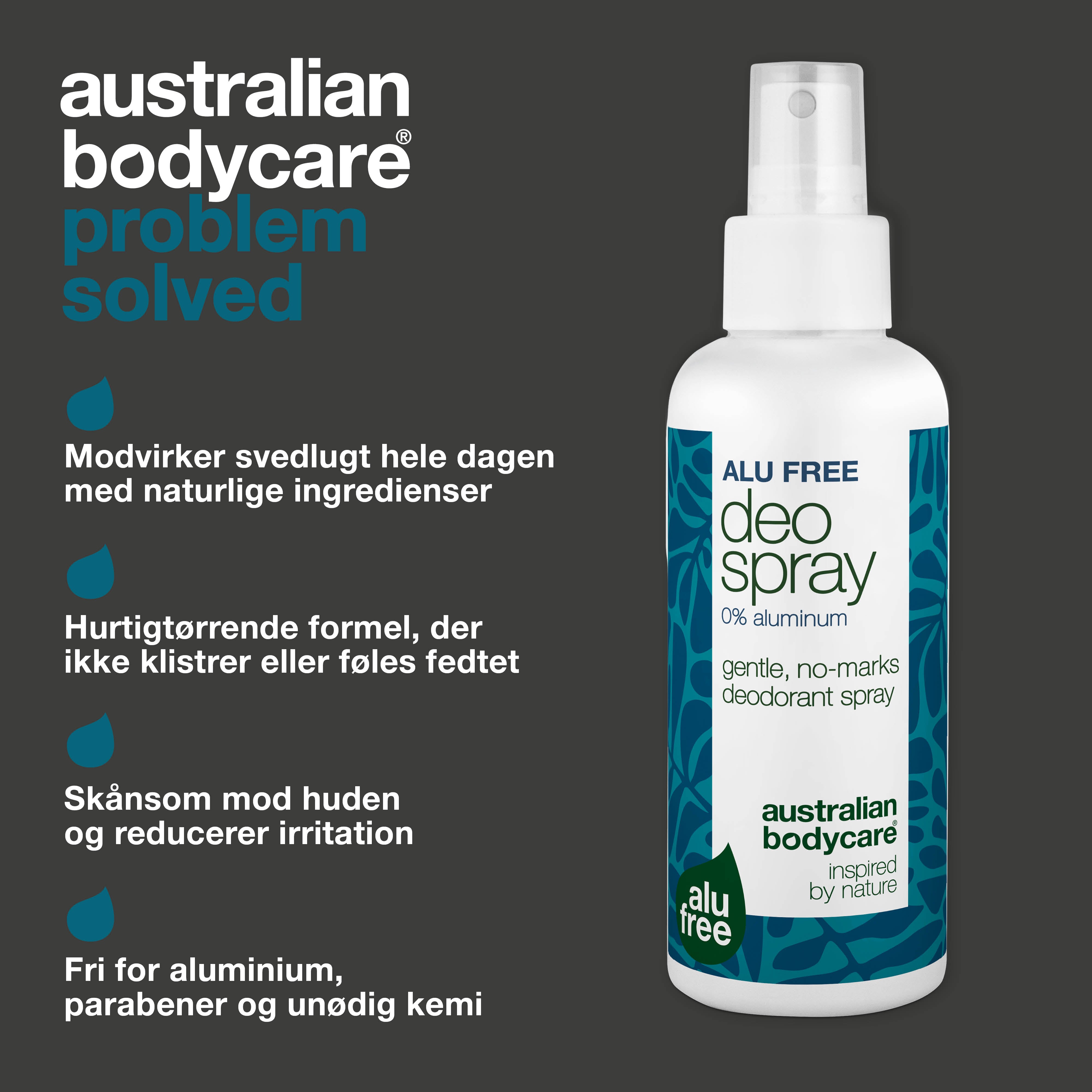 Effektiv aluminiumsfri deodorant med naturlige ingredienser. Modvirker svedlugt og giver langvarig friskhed. Hurtigtørrende og skånsom.