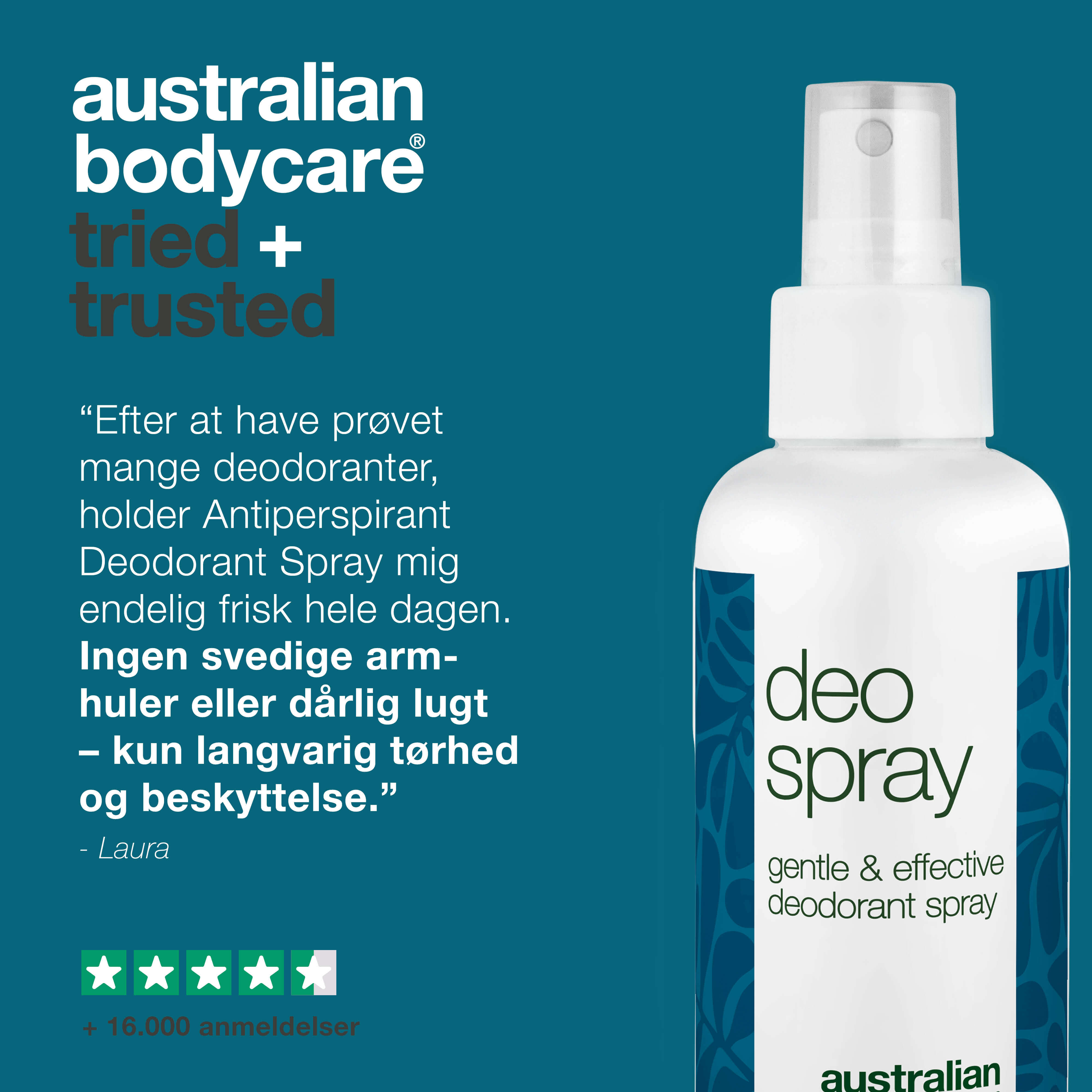 Antiperspirant Deodorantspray – Effektiv mod sved og lugt — Bliv frisk hele dagen med denne deodorant. Kontrollerer sved, eliminerer lugt og er dermatologisk testet. Perfekt til alle hudtyper.