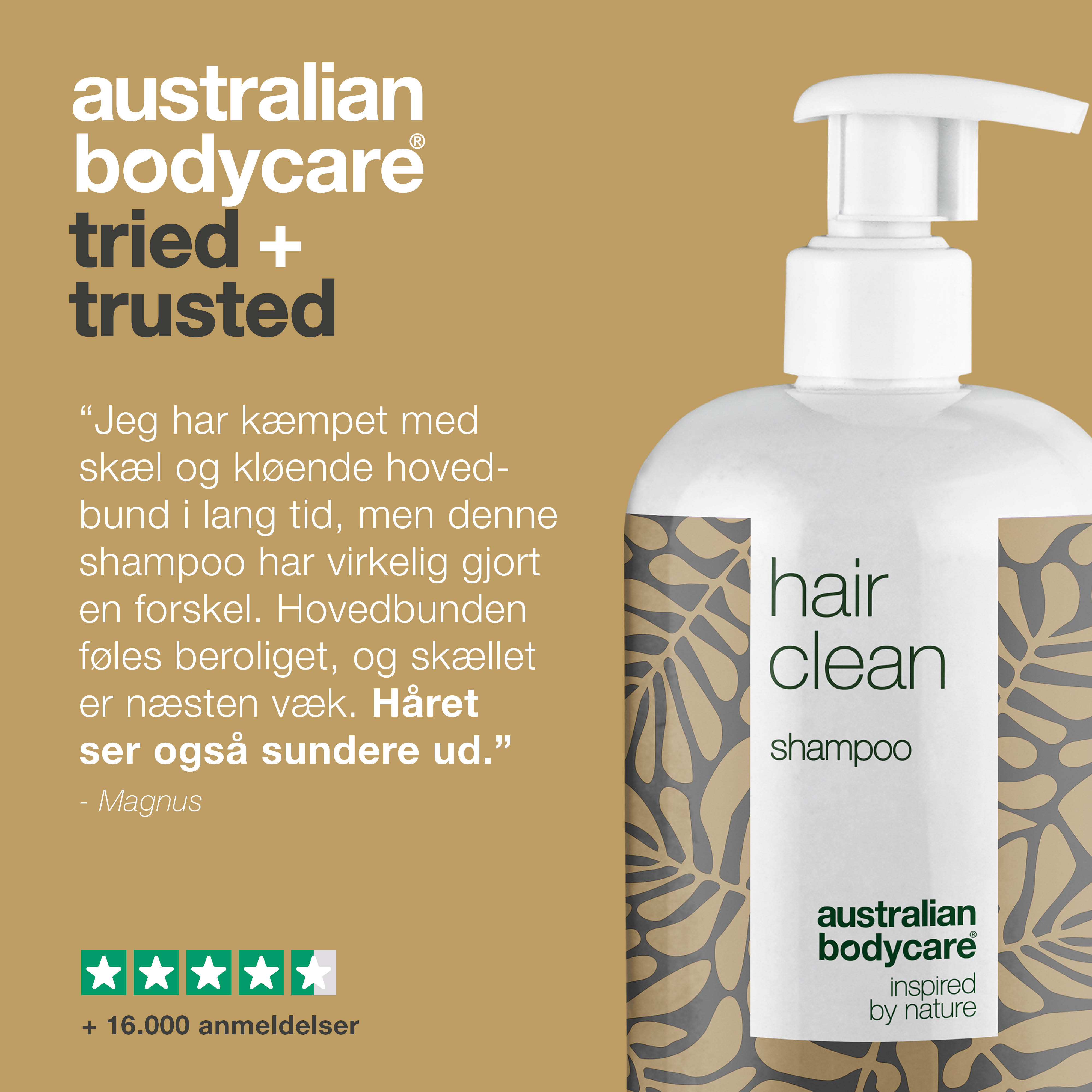 4 for 3 Tea Tree shampoo 500 ml Lemon Myrtle - pakketilbud — Pakketilbud med 4 shampoos (500 ml): Tea Tree Oil og Lemon Myrtle
