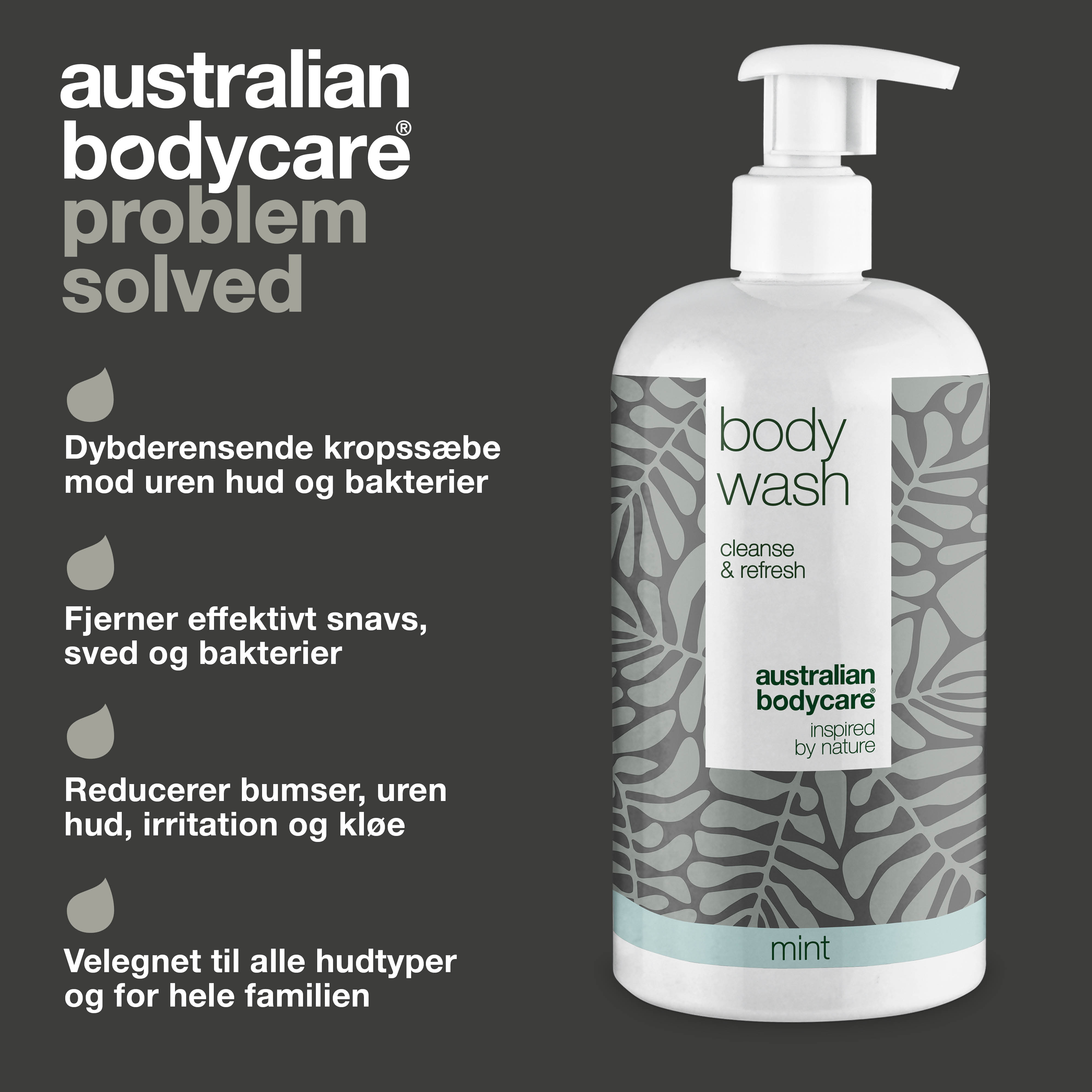 4 for 3 Tea Tree Body Wash 500 ml Lemon Myrtle - pakketilbud — Pakketilbud med 4 Body Wash (500 ml): Tea Tree Oil Lemon Myrtle