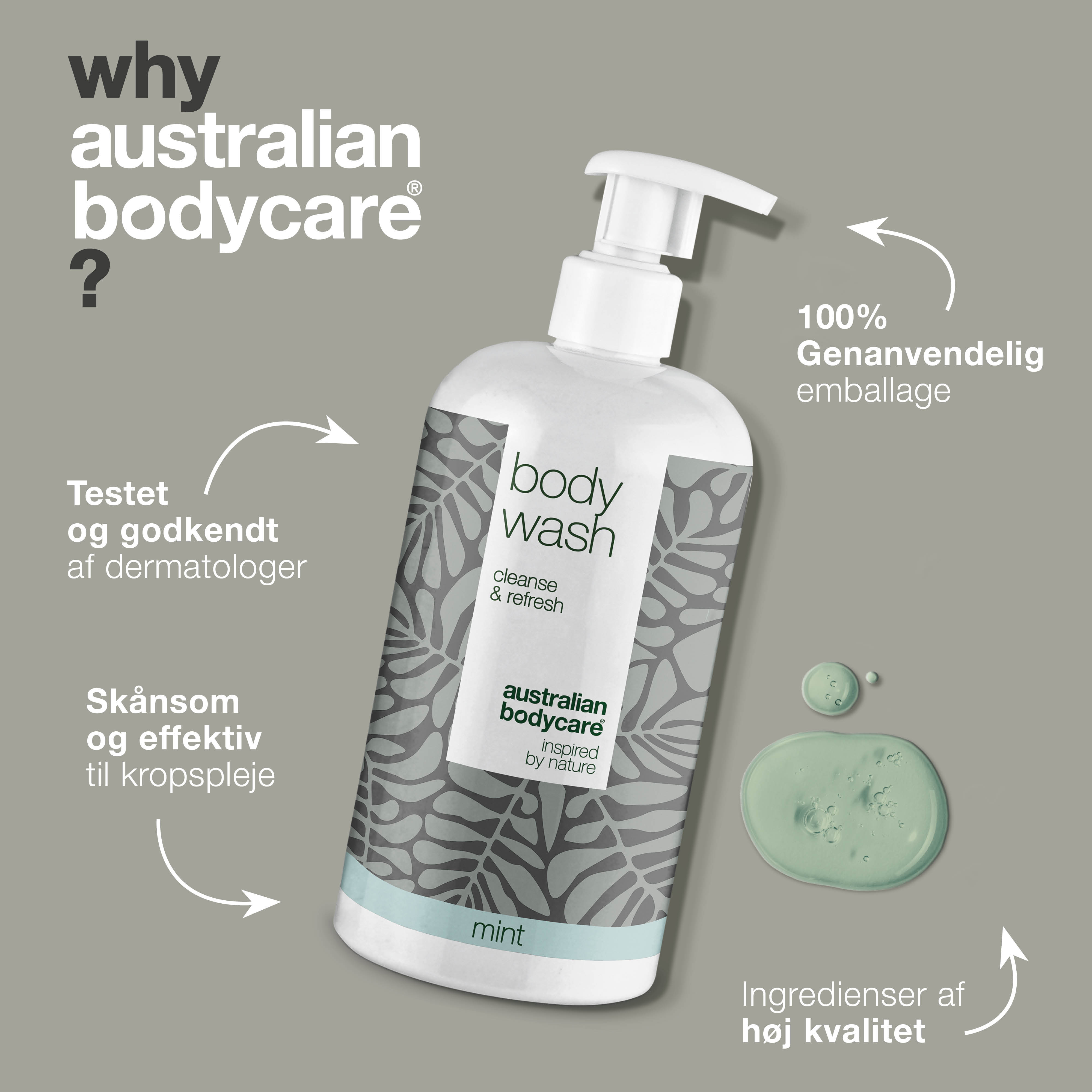 4 for 3 Tea Tree Body Wash 500 ml Lemon Myrtle - pakketilbud — Pakketilbud med 4 Body Wash (500 ml): Tea Tree Oil Lemon Myrtle
