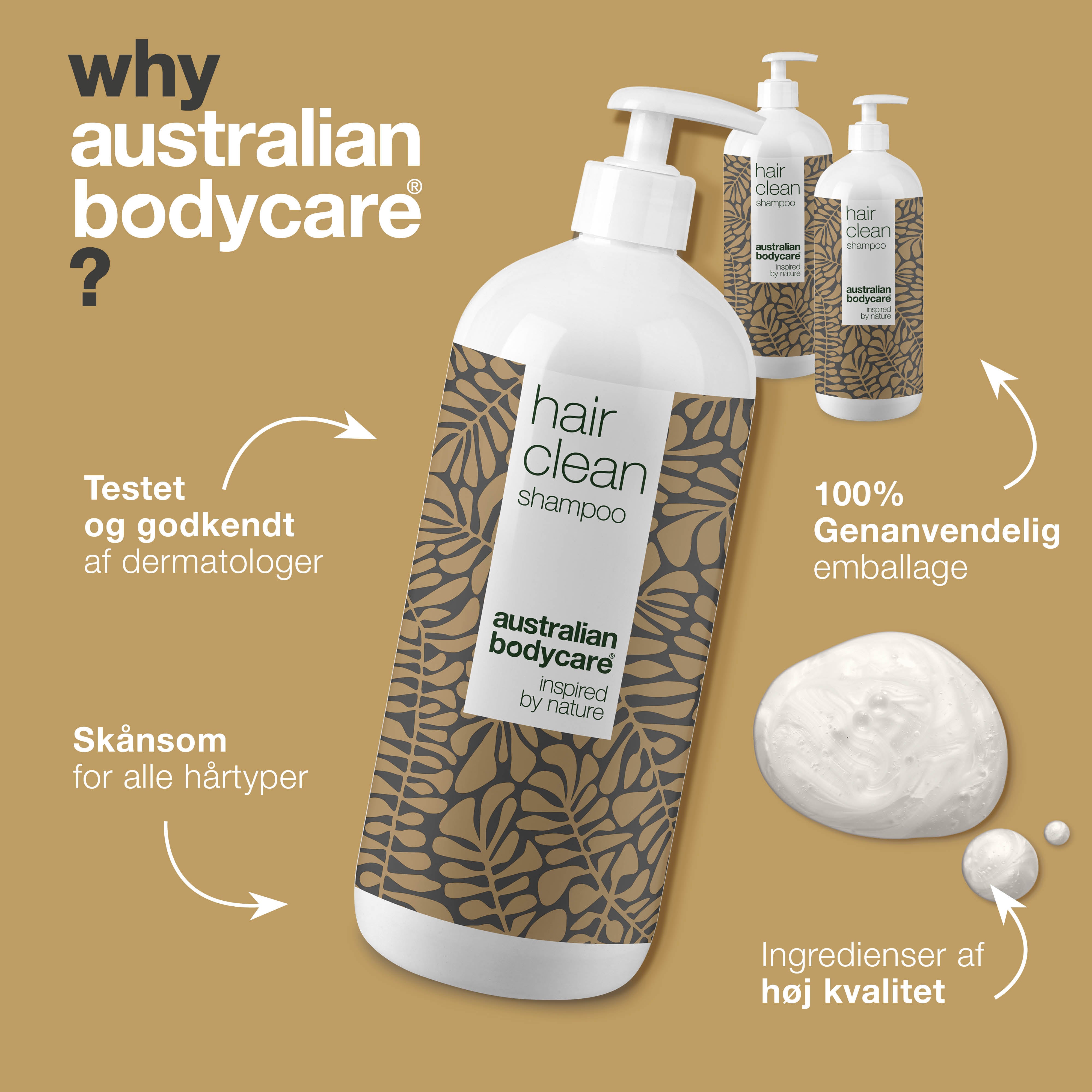 3 for 2 shampoo 1000 ml - pakketilbud — Pakketilbud med 3 shampoos (1000 ml)
