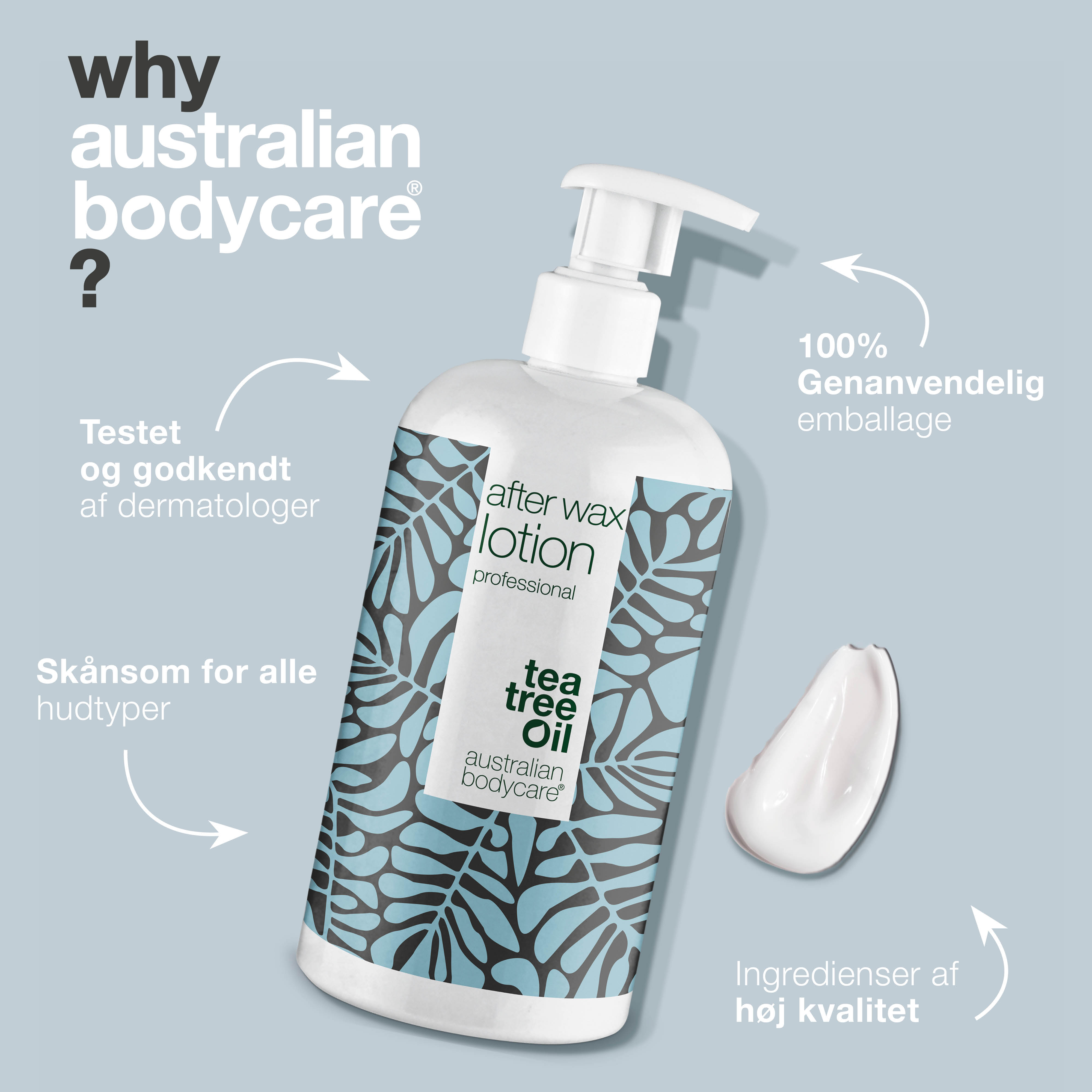 Professionel After Wax Lotion — Lotion til brug efter voksbehandling, bikini voksbehandling eller brazilian wax