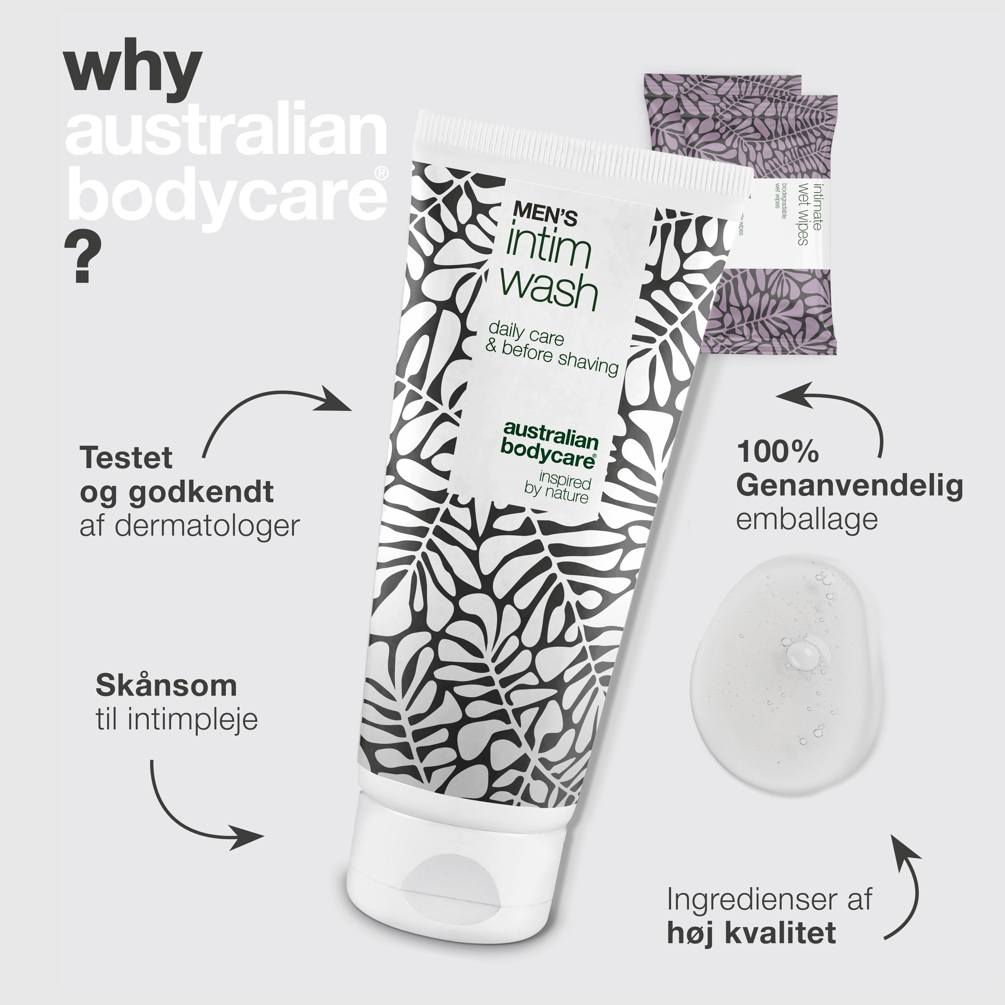 Pakke til pleje ved smegma — Renser intimområdet og forebygger nakkeost