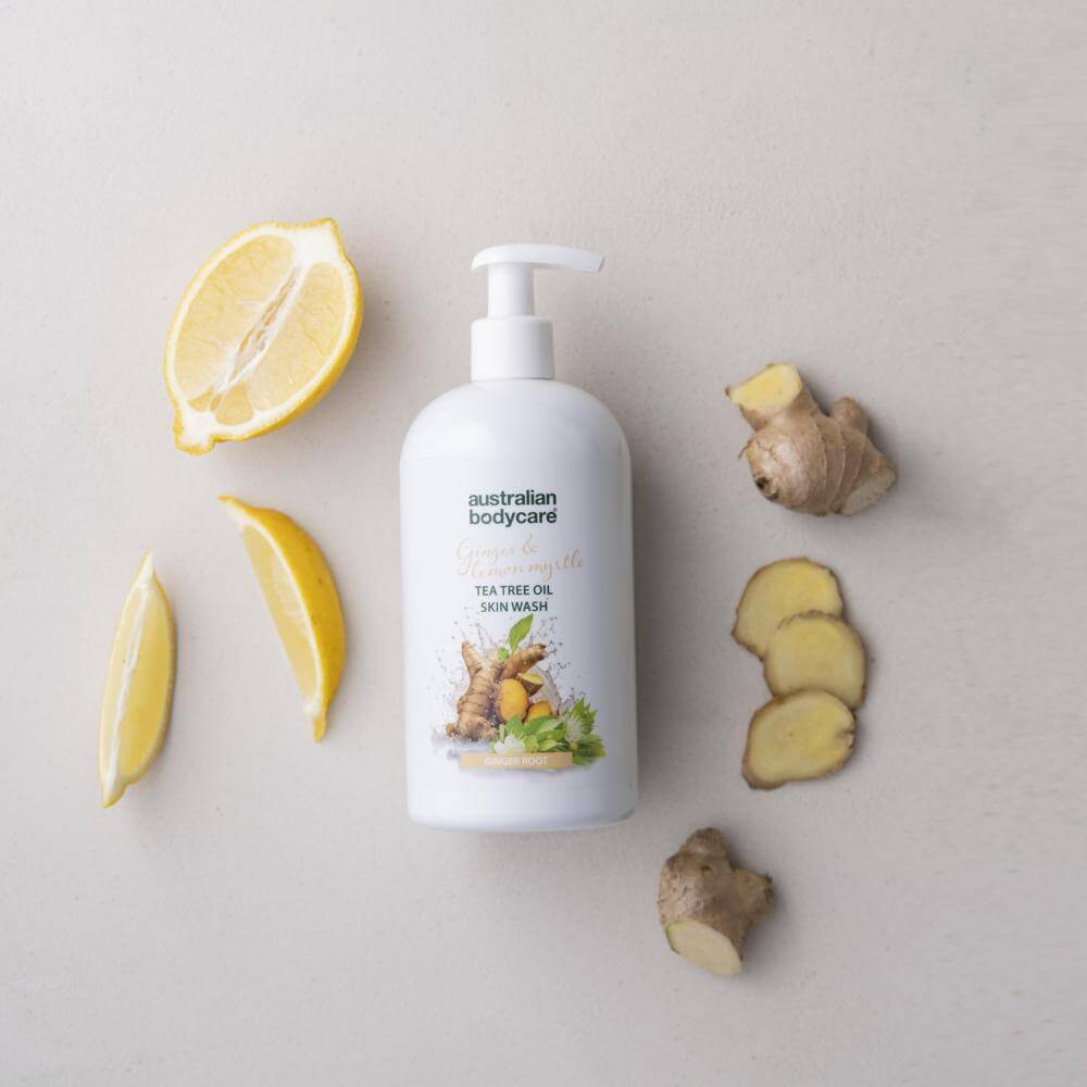 Professionel Ginger & Lemon Skin Wash — Professionel body wash med Tea Tree Oil og Ingefær