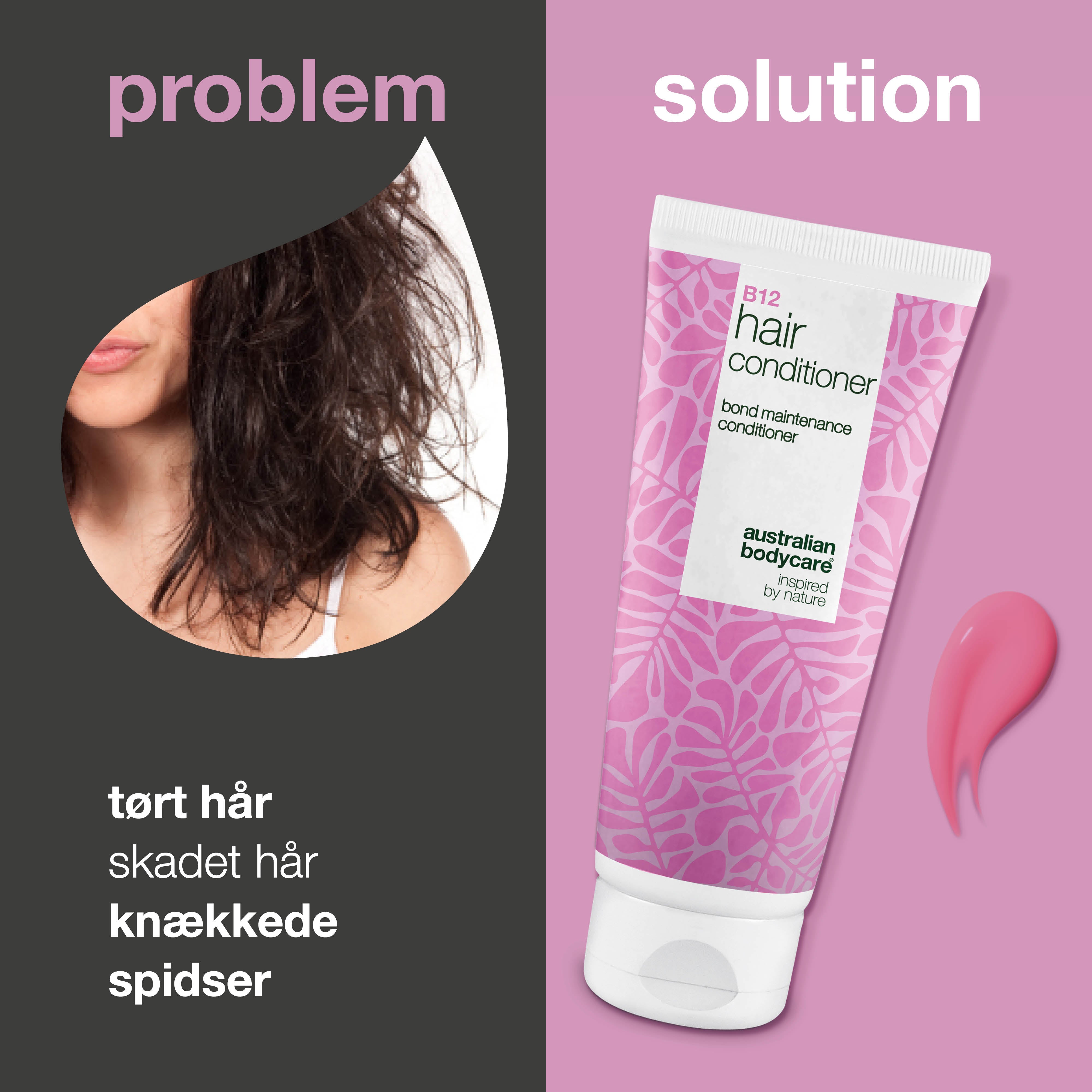 Vitamin B12 Hair Conditioner med bond-effekt – styrker og reparerer tørt, skadet hår
