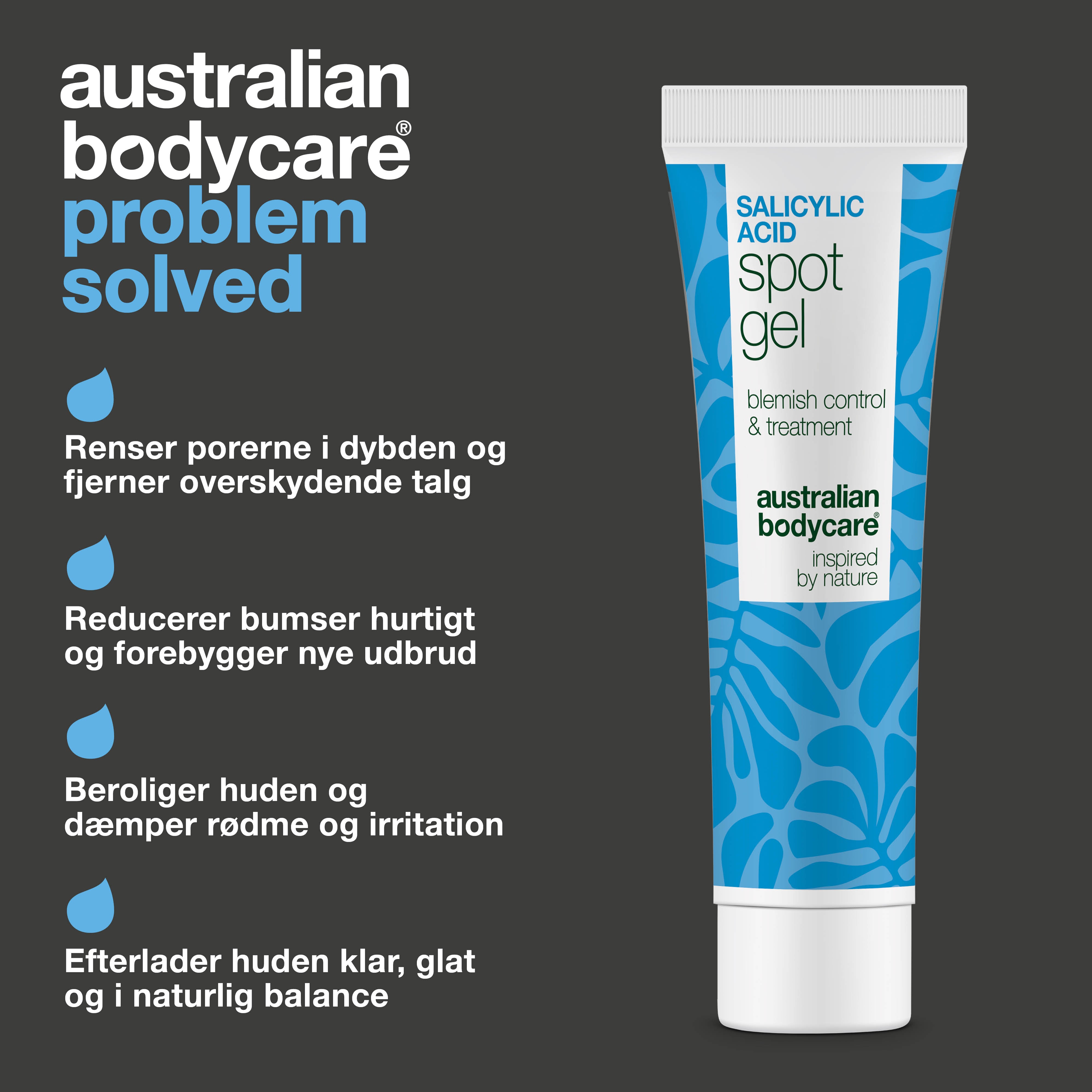 Salicylsyre Spot Gel mod bumser, hudorme og rødme – renser porer og beroliger huden