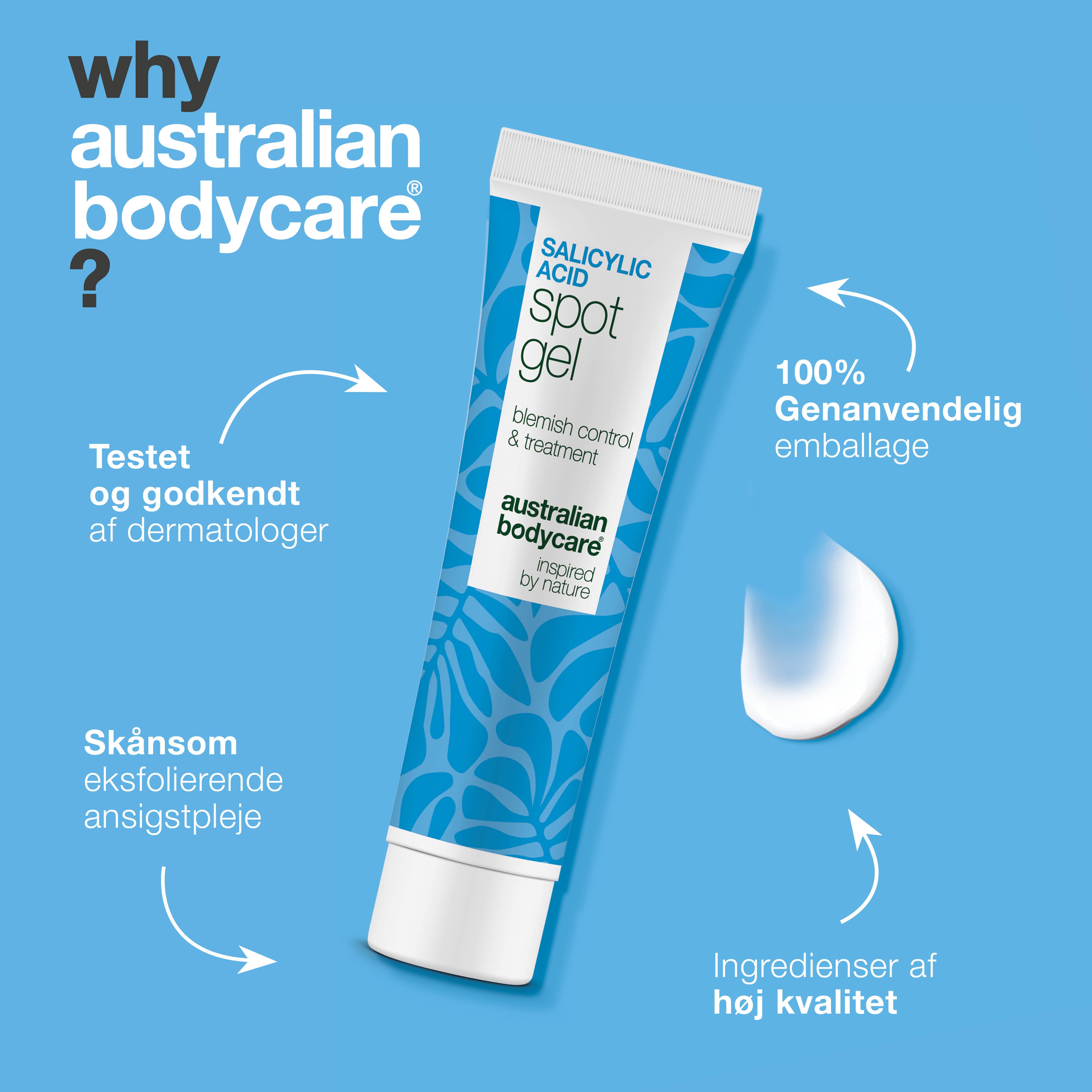 Salicylsyre Spot Gel mod bumser, hudorme og rødme – renser porer og beroliger huden