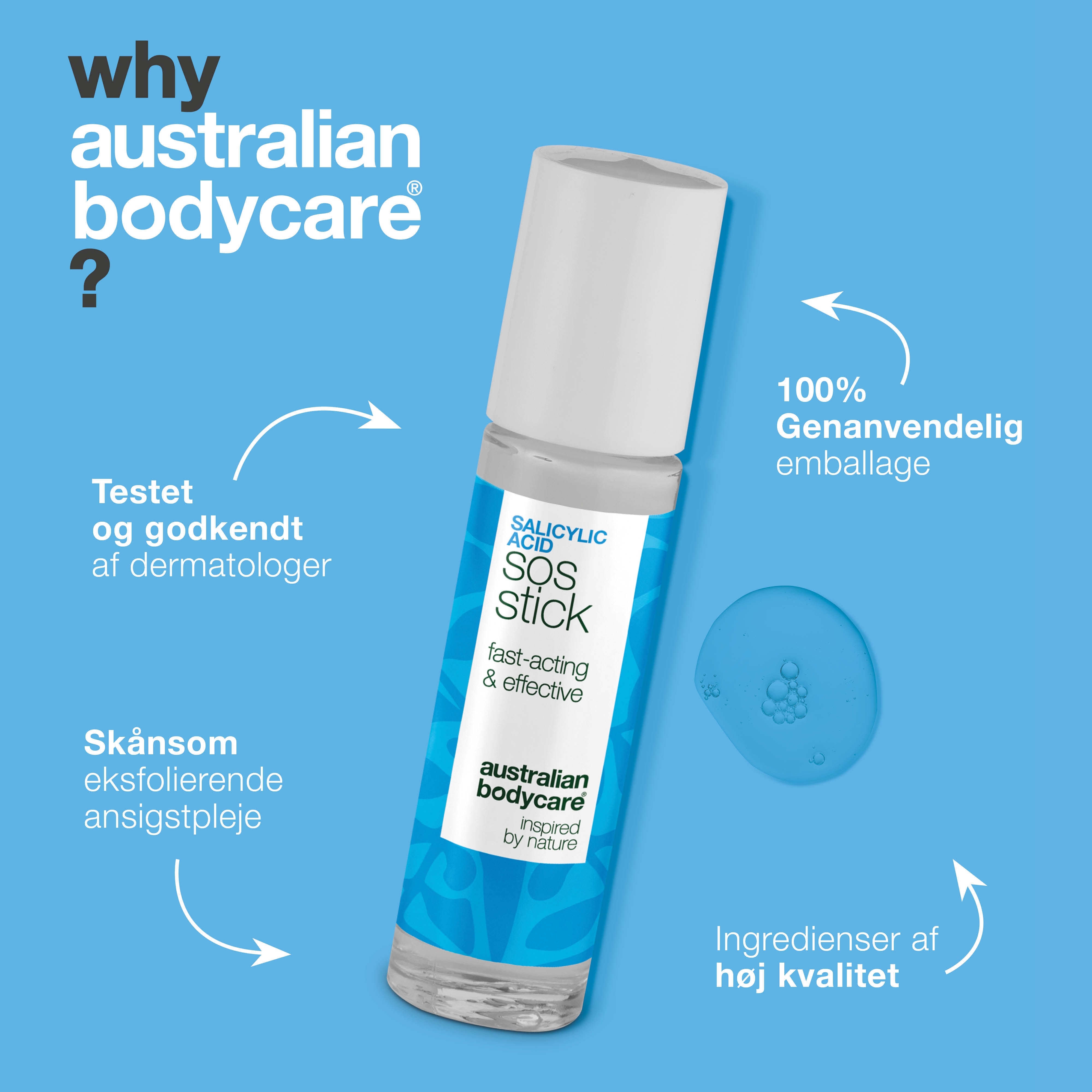 Salicylsyre SOS Stick mod bumser og rødme – reducerer tilstopninger og balancerer huden
