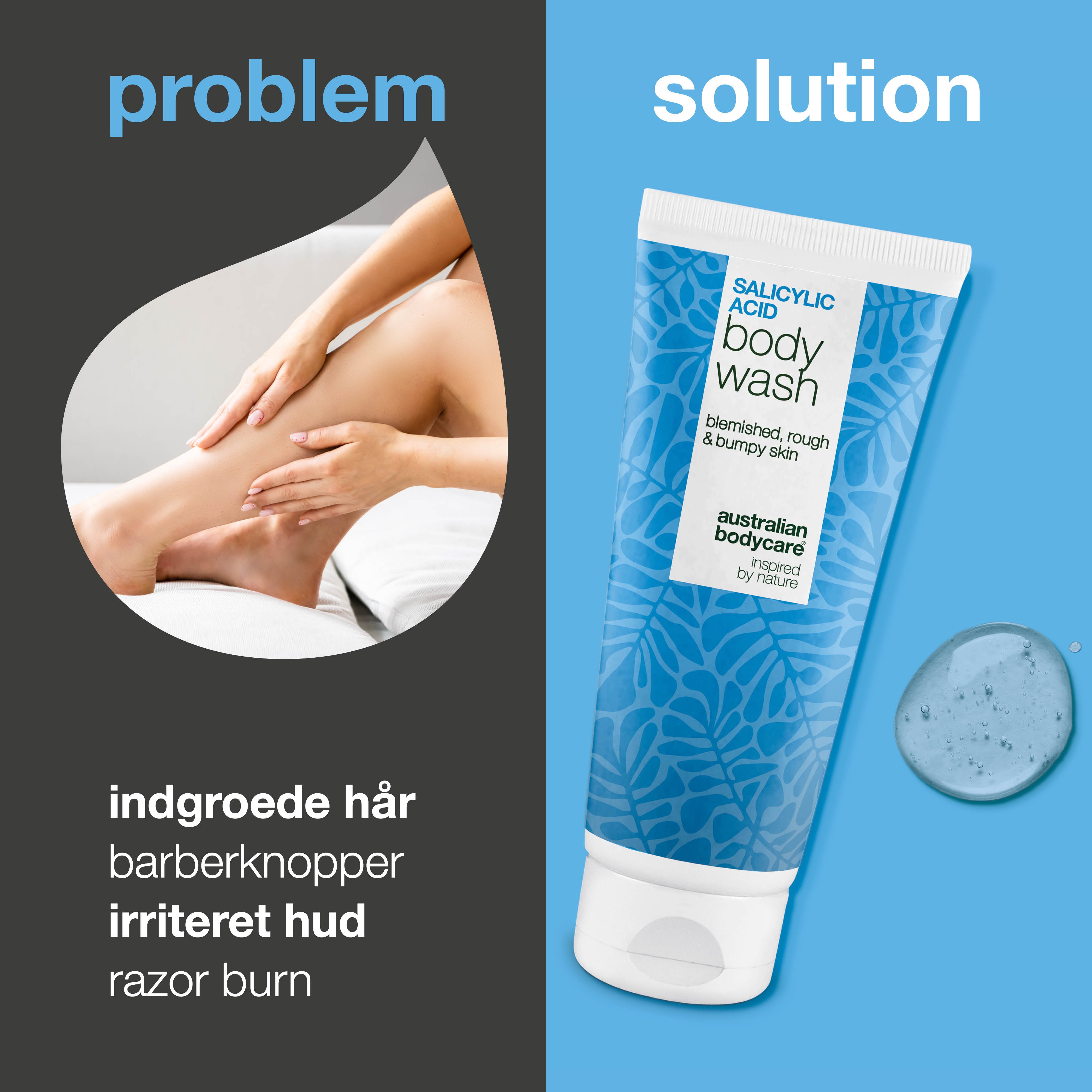 Salicylsyre Shave Wash mod barberknopper og indgroede hår – beroliger huden efter barbering