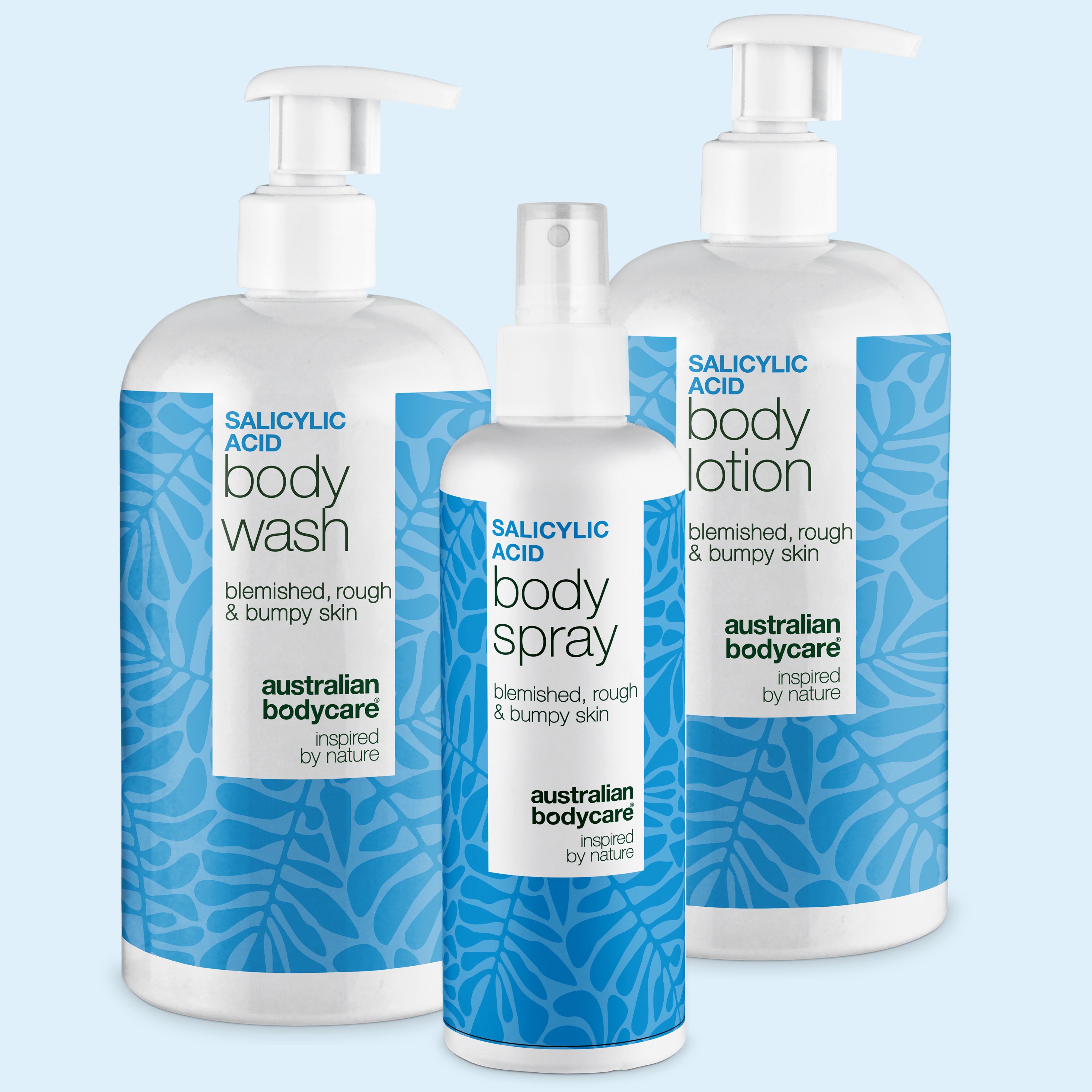 Bumser på Kroppen Pakke – Body Wash, Body Lotion og Spray fra Australian Bodycare