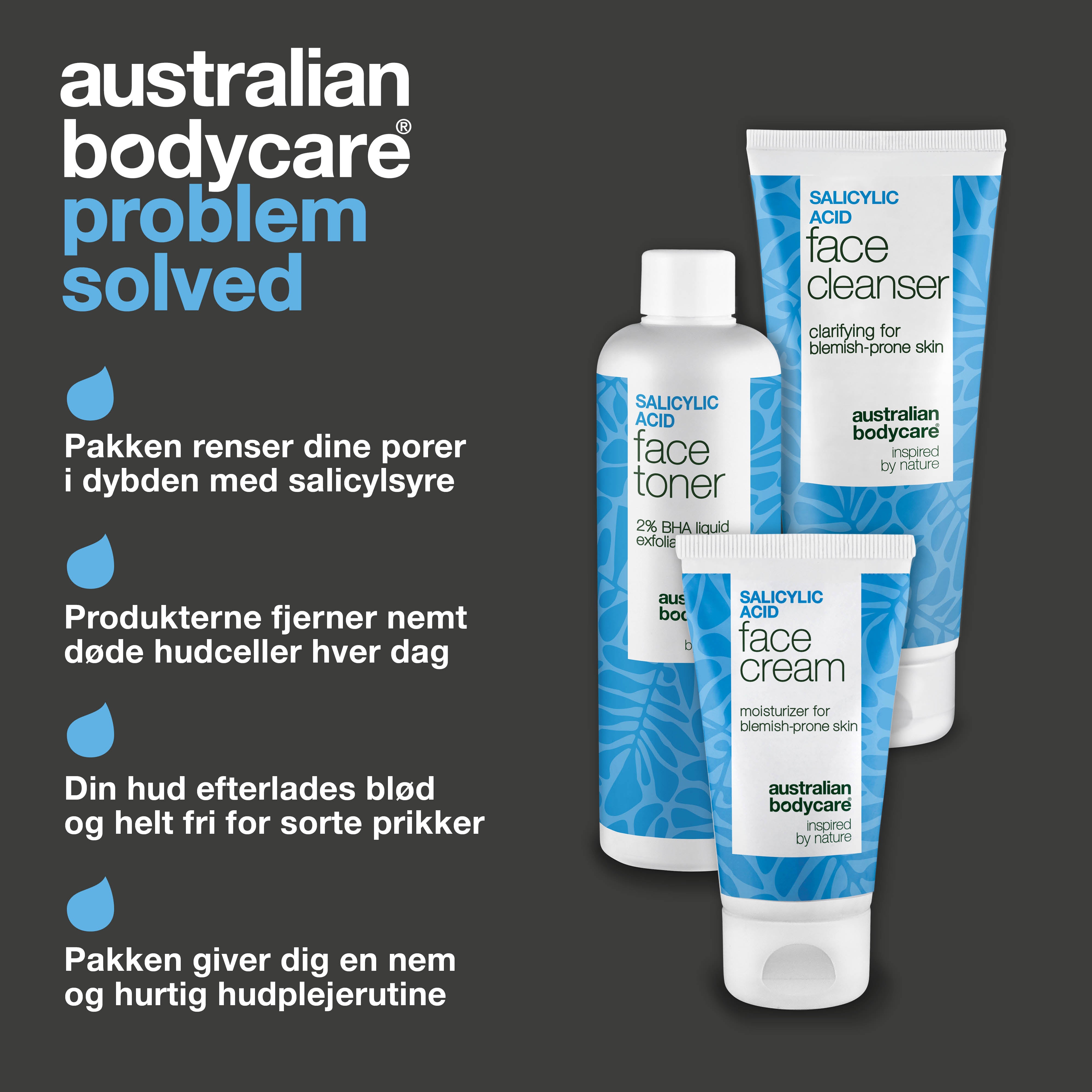Pakke mod hudorme og tilstoppede porer med salicylsyre – dybderensende rutine for glat og klar hud