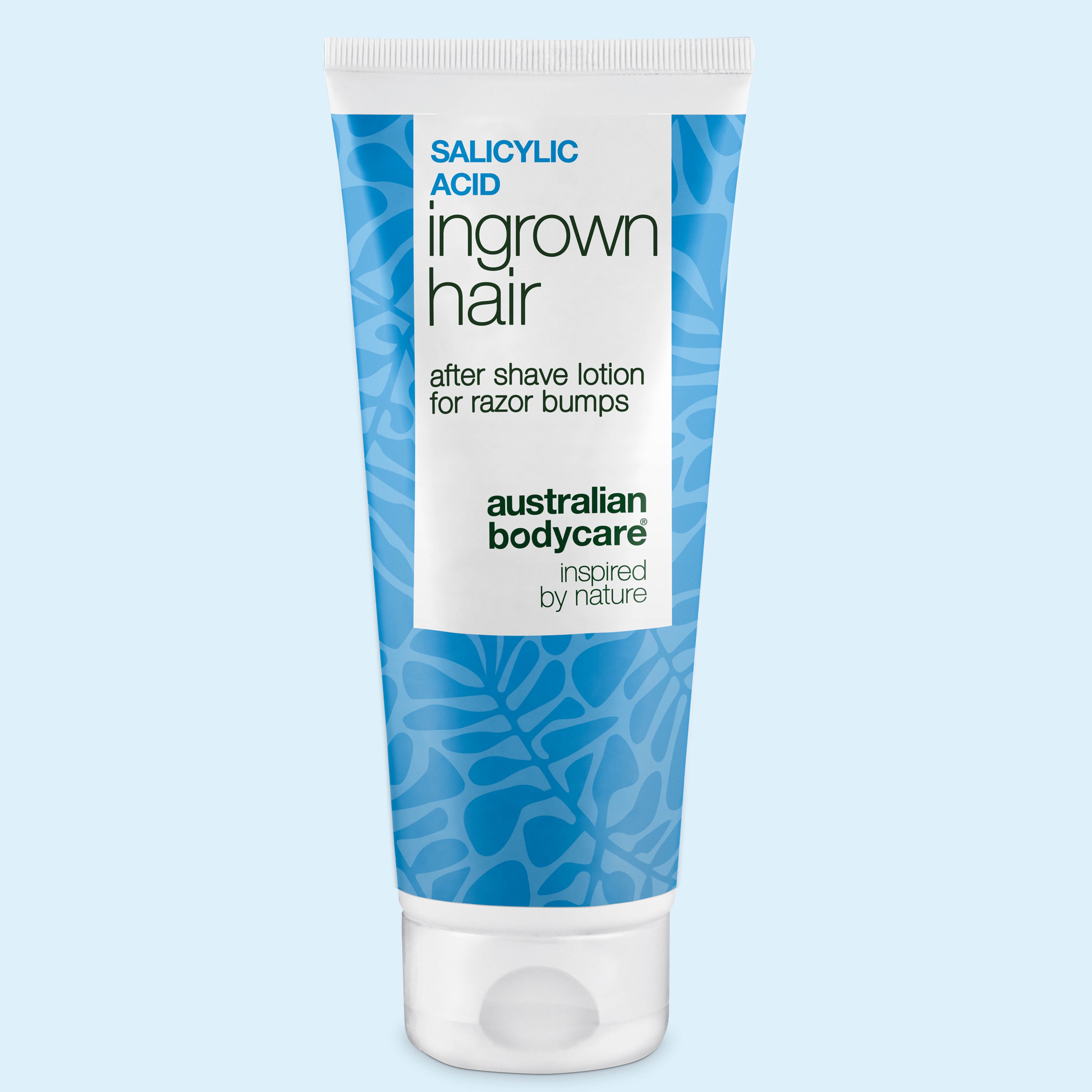 Salicylsyre Shave Lotion mod indgroede hår & knopper — Salicylsyre Shave Lotion beroliger irriteret hud og dæmper røde knopper. Fugtgivende efterbarbering baseret på salicylsyre og ectoin.
