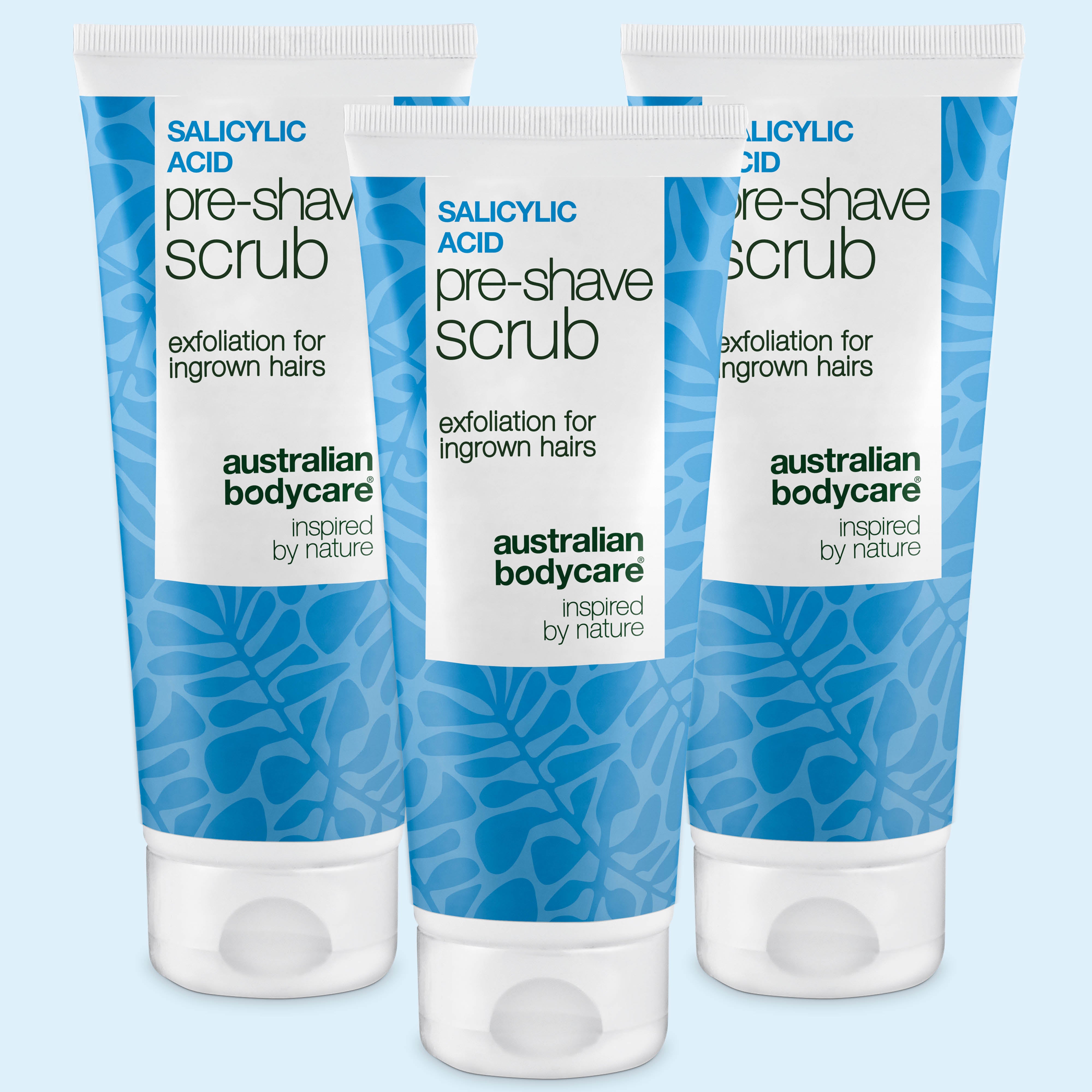 Salicylsyre Pre-shave Scrub mod indgroede hår & røde knopper – 3 Stk.