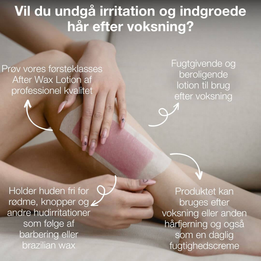 Professionel After Wax Lotion — Lotion til brug efter voksbehandling, bikini voksbehandling eller brazilian wax