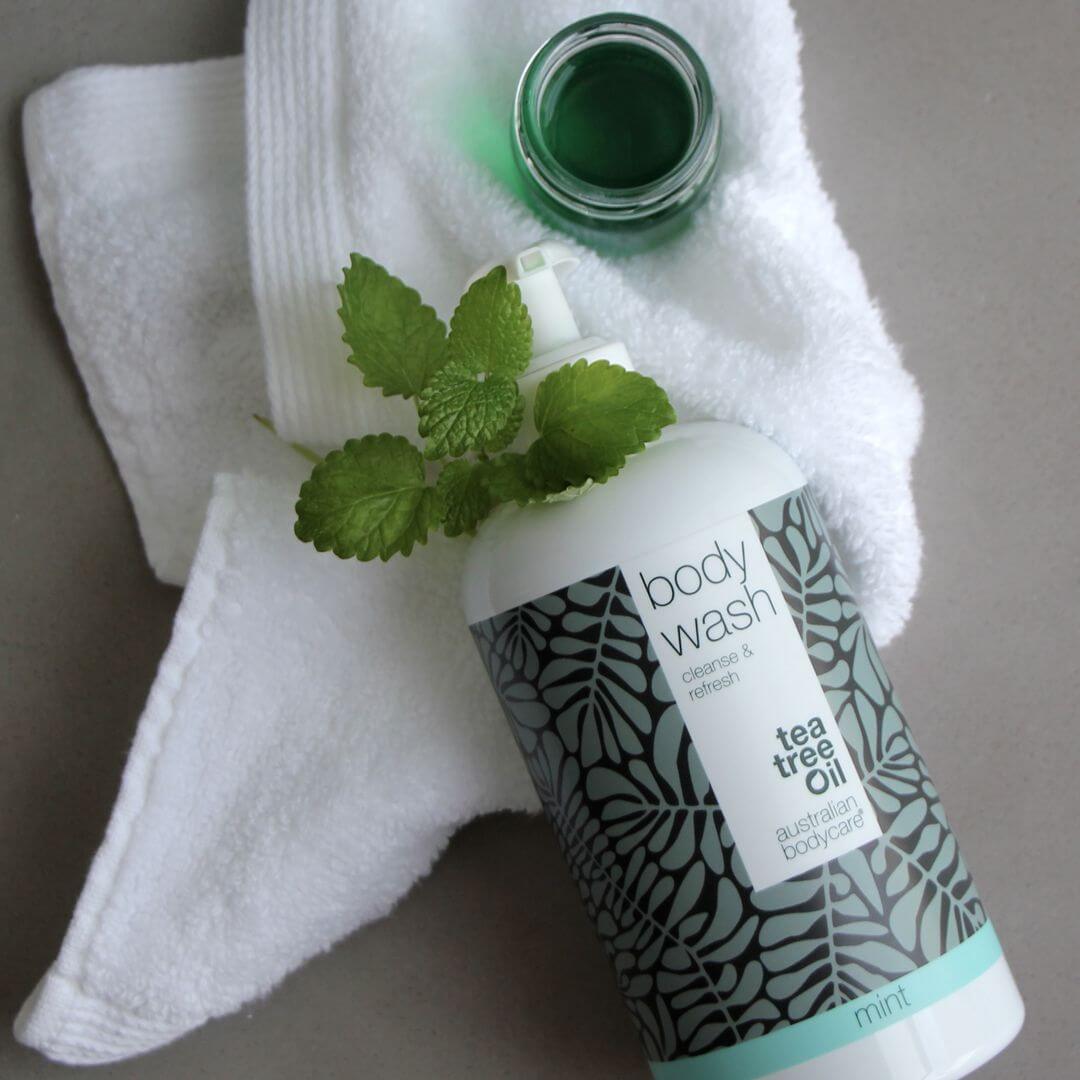 4 for 3 Tea Tree Body Wash 500 ml Mint - pakketilbud — Pakketilbud med 4 Body Wash (500 ml): Tea Tree Oil Mint