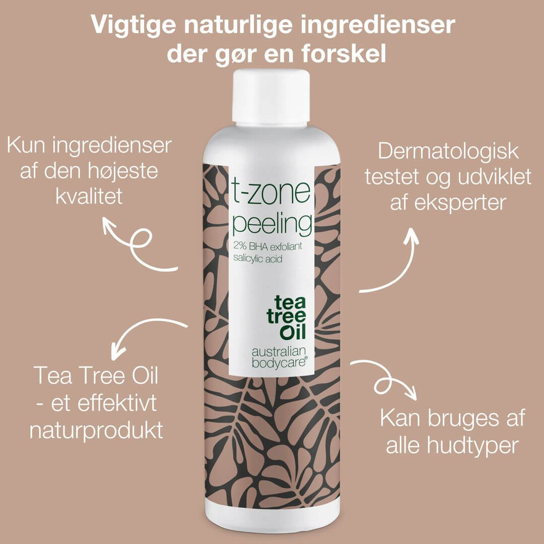 T-zone peeling med 2% BHA Salicylsyre — fjerner uren hud og døde hudceller i ansigtet