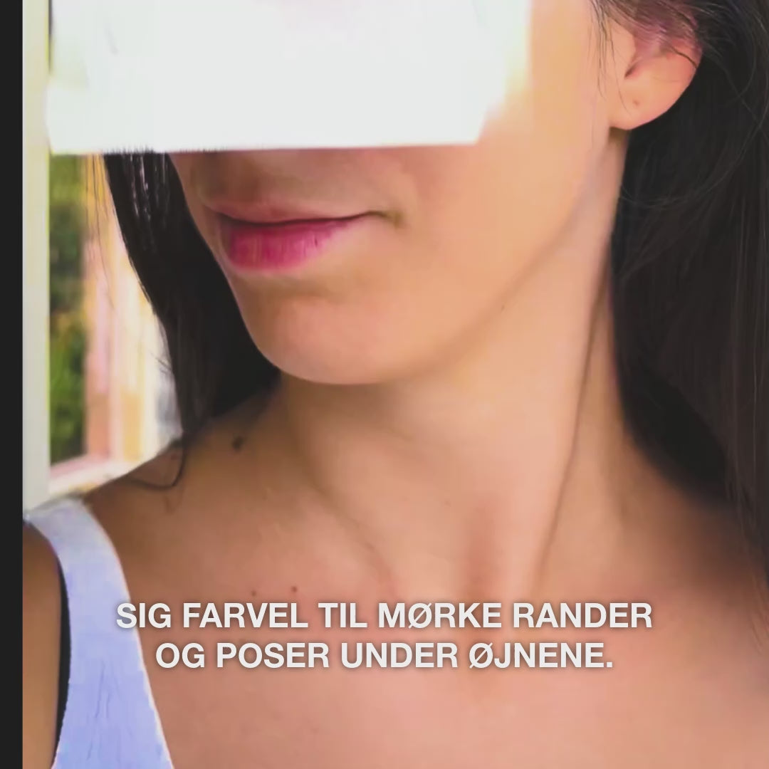 Produktvideo: Øjenmasker med B12-vitamin og collagen fra Australian Bodycare mod mørke rande og hævede øjne.