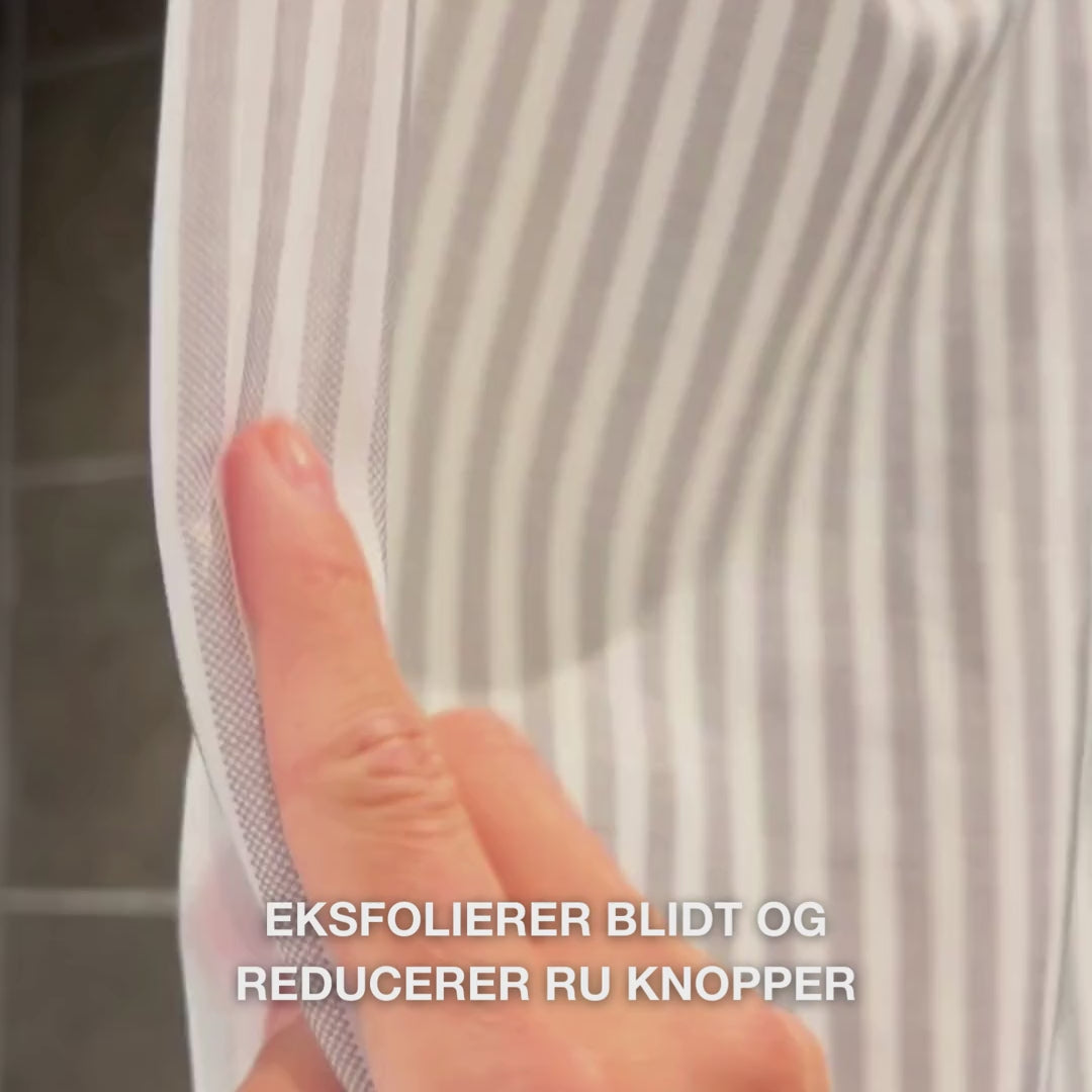 Keratosis Pilaris Body Wash mod tør, ujævn hud og små knopper. Beriget med salicylsyre, niacinamid, zink PCA og glycerin for synligt glattere hud.