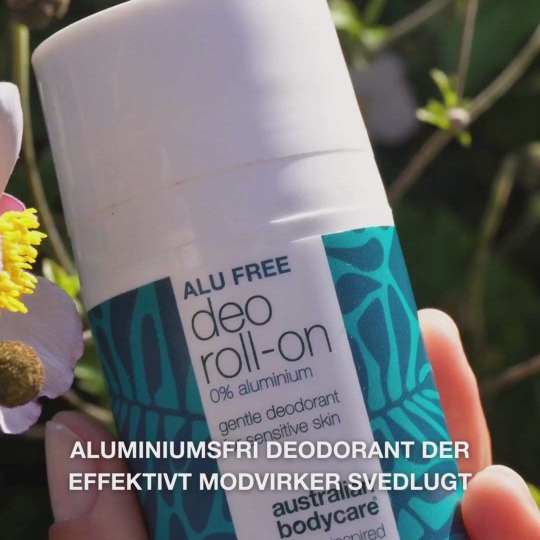 Naturlig roll-on deodorant uden aluminium mod svedlugt – Australian Bodycare, mild og effektiv til daglig brug