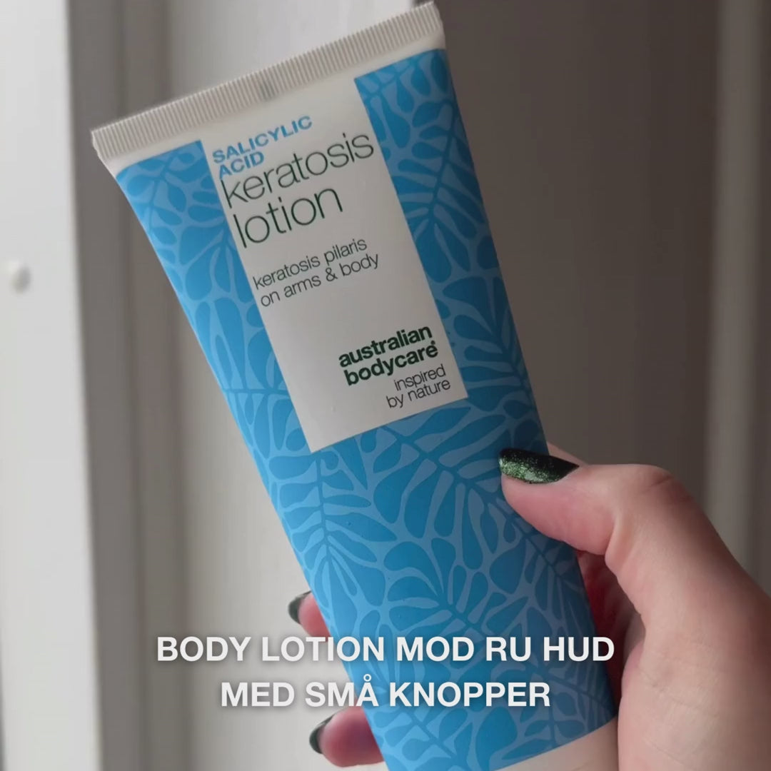 Keratosis Pilaris Body Lotion mod ru knopper, kyllingehud og tør hud