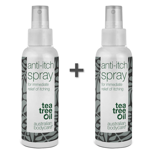 2 stk. Spray til pleje af kløende hud på kroppen - Beroligende og lindrende spray