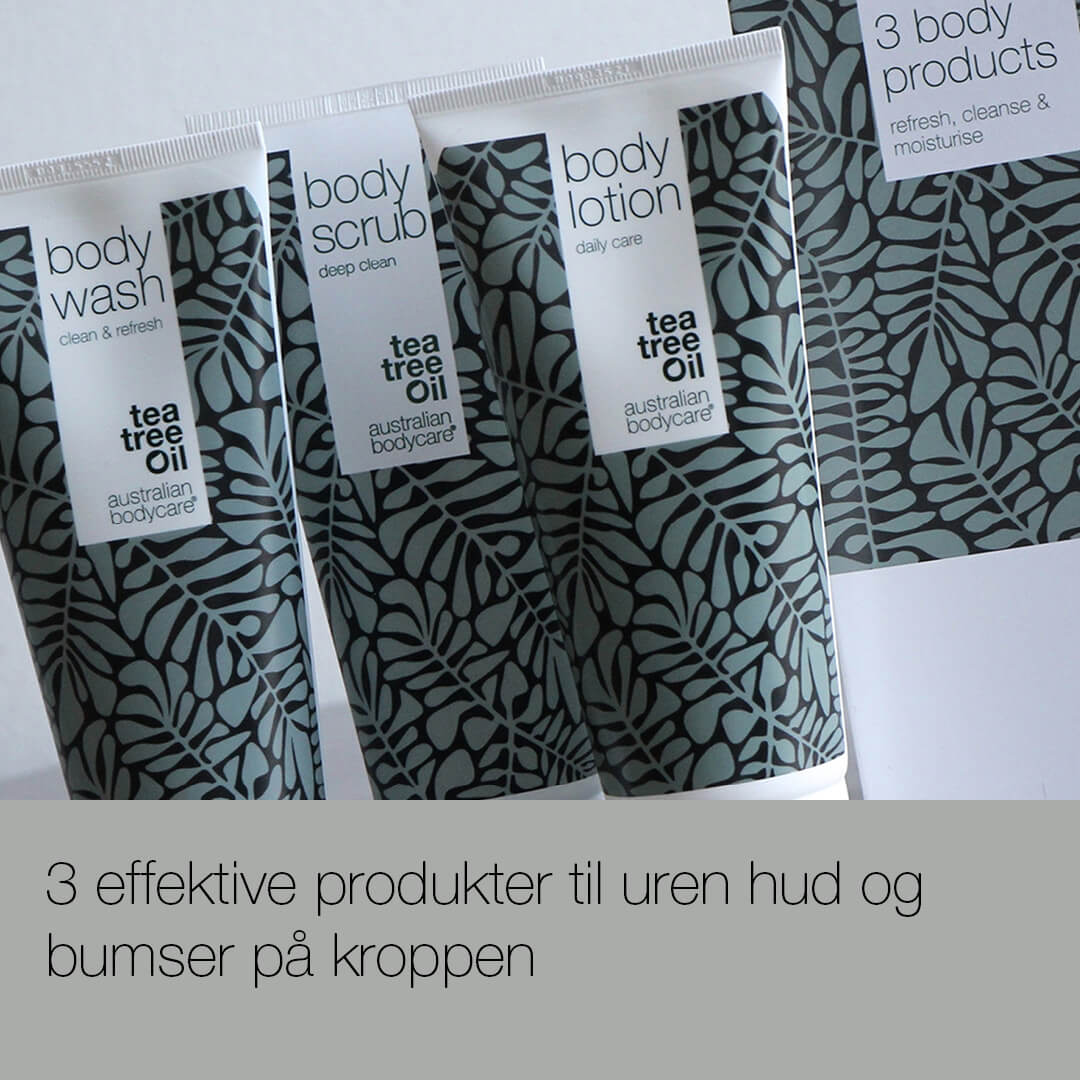 Pakke til eksfoliering — 3 produkter til dybderens af talgknopper og uren hud på kroppen