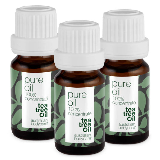 3 stk. XL 30 ml Tea Tree Oil til hudproblemer - 3–pak med 100% koncentreret og ufortyndet Tea Tree Oil fra Australien