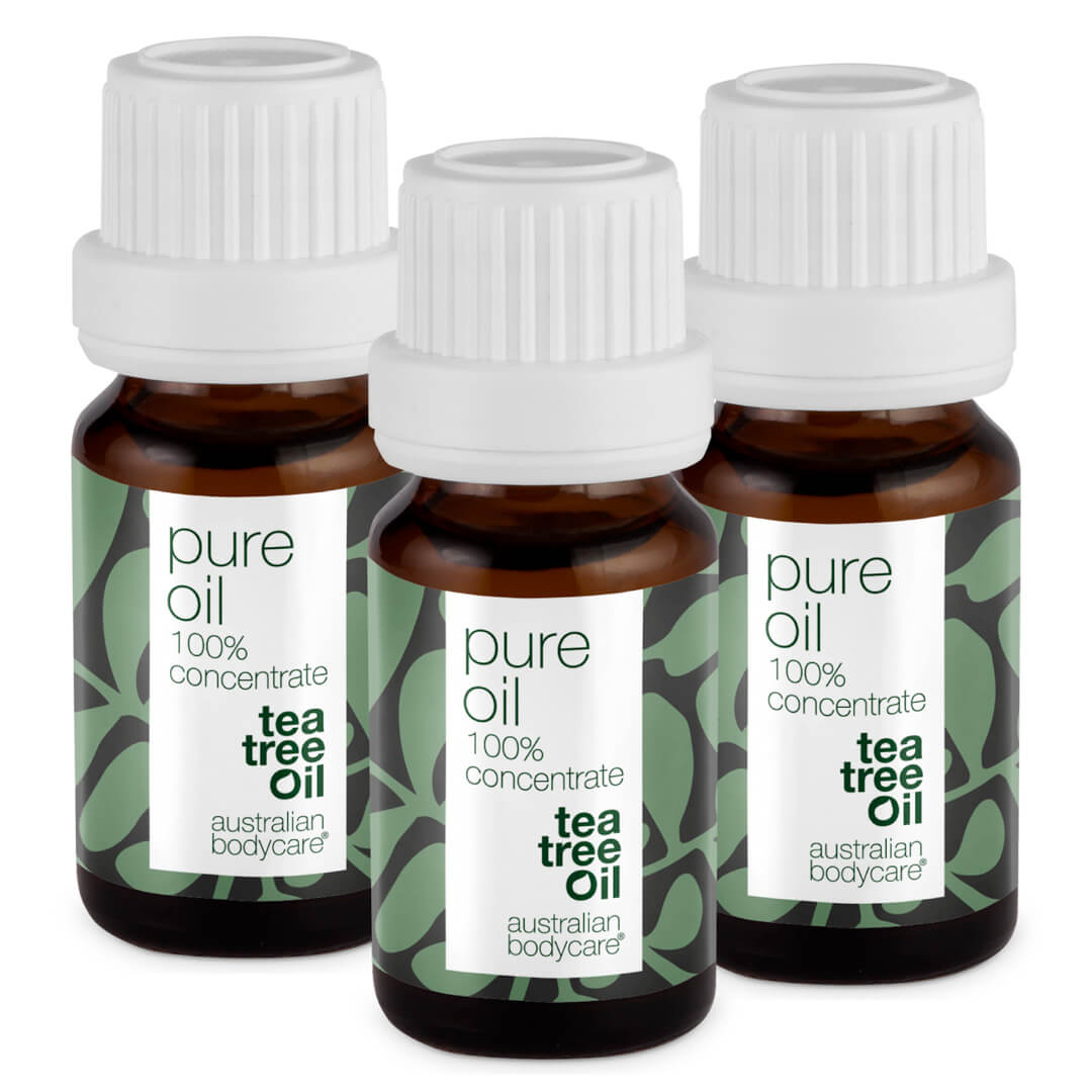 3 stk. XL 30 ml Tea Tree Oil til hudproblemer — 3-pak med 100% koncentreret og ufortyndet Tea Tree Oil fra Australien