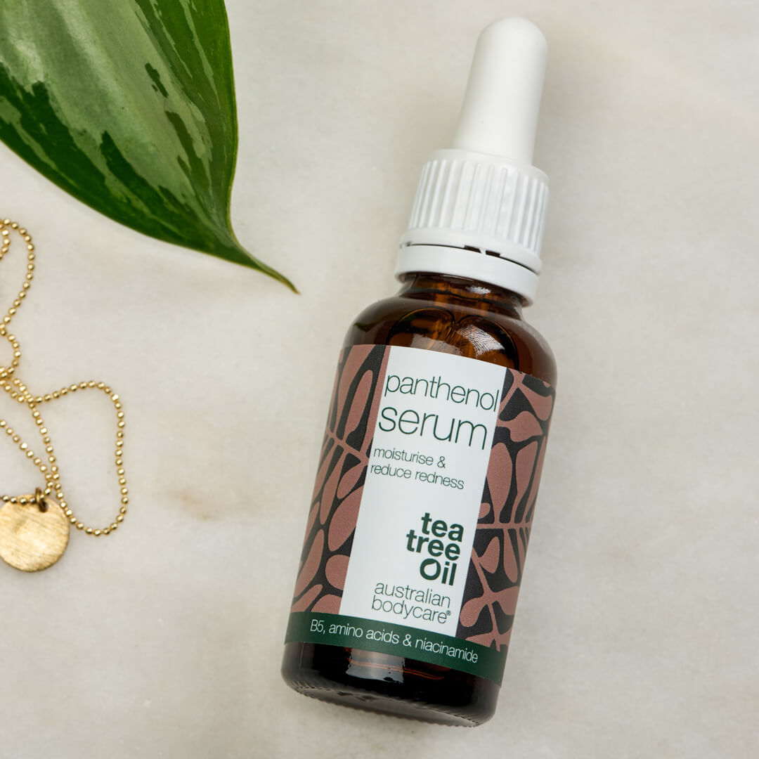 Panthenol Serum til rødme, tør og sart hud — Serum med Provitamin B5 & Niacinamid til pleje af rødme & rosacea