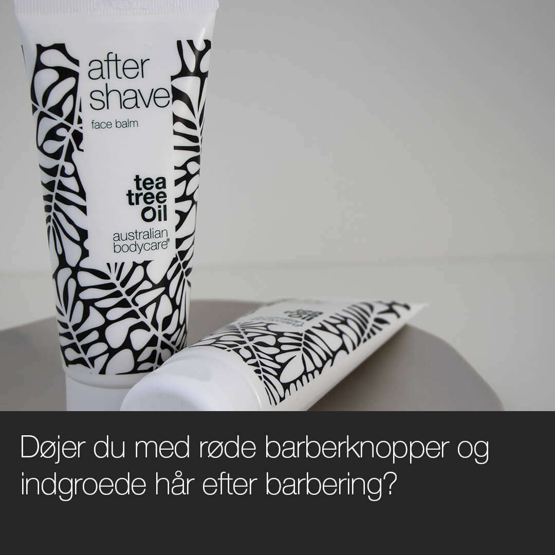 Aftershave lotion til røde barberknopper - Aftershave balm mod skægpest og indgroede hår efter barbering