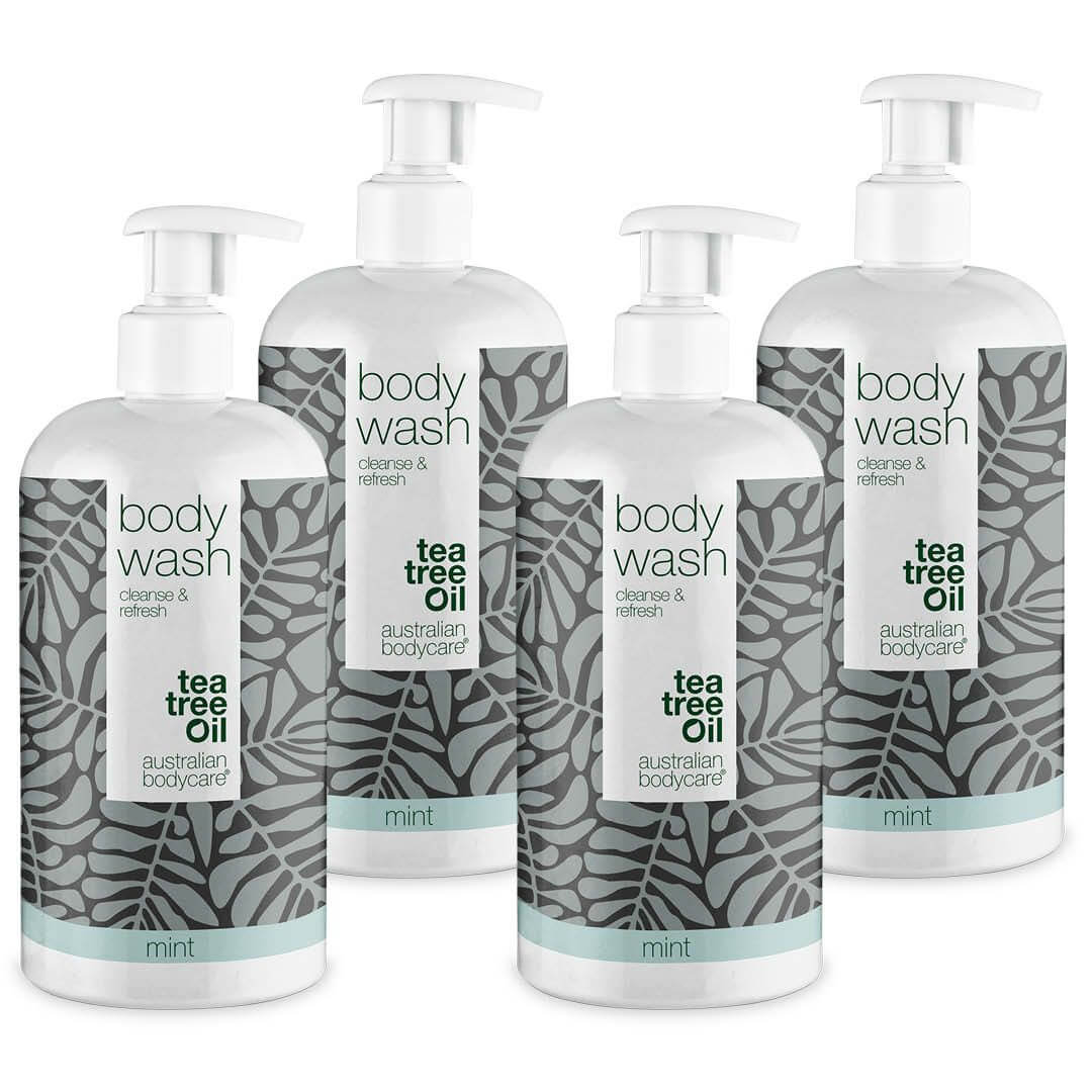 4 for 3 Tea Tree Body Wash 500 ml Mint — pakketilbud - Pakketilbud med 4 Body Wash (500 ml): Tea Tree Oil Mint